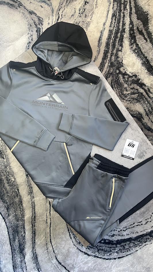 Monterrain Speed 2.0 Tracksuit-Black/Iron Gate