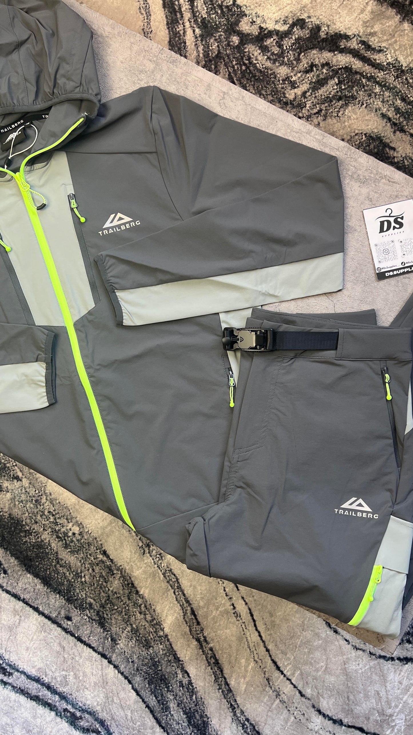 Trailberg Faltenjura Tracksuit - Iron Grey/Moon Grey