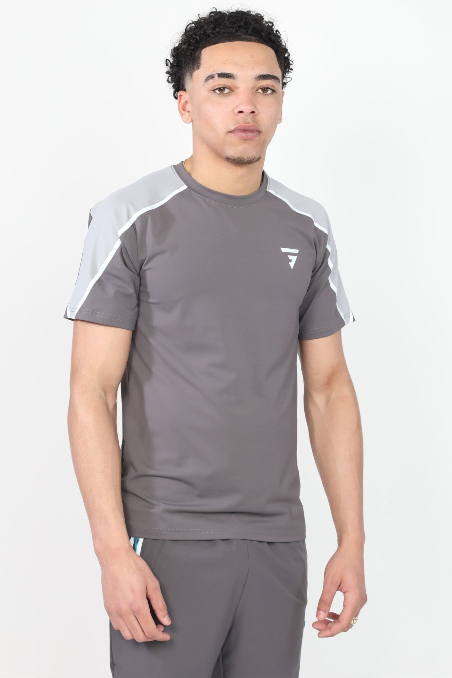 GRIID REFLECT T-SHIRT - DARK/LIGHT GREY