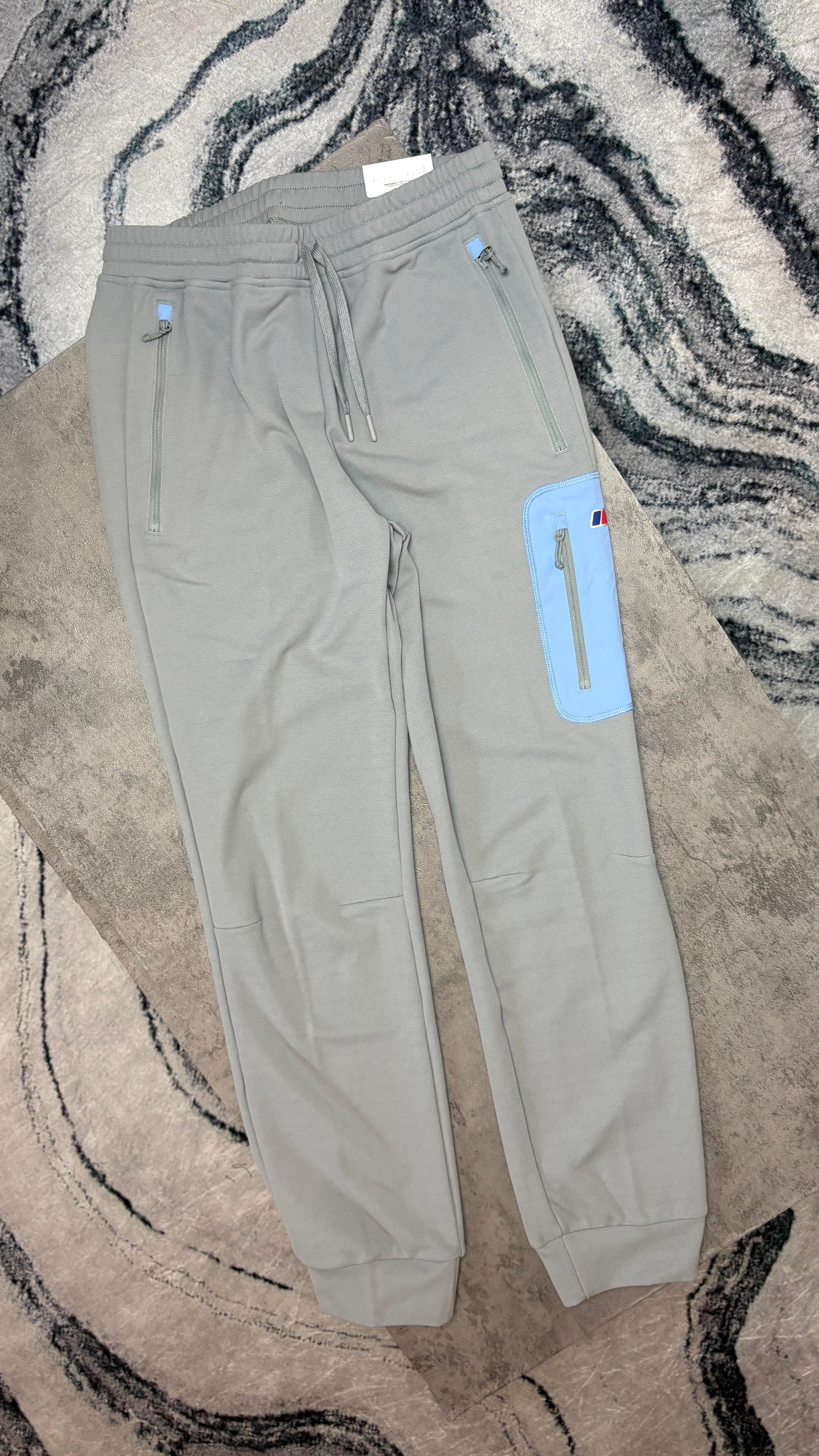 BERGHAUS PAVEY TRISET JACKET/PANT/TSHIRT- GREY/BLUE
