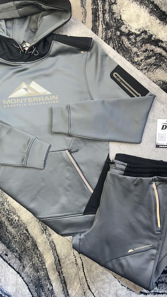 Monterrain Speed 2.0 Tracksuit-Black/Iron Gate
