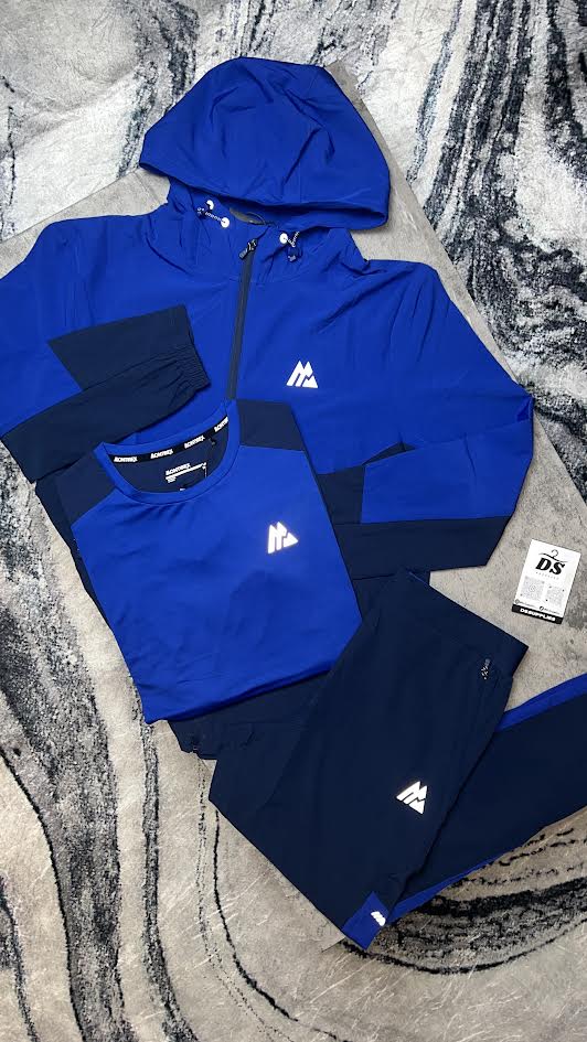 Montirex Surge 3 Piece Tracksuit-Midnight Blue/Marine Blue