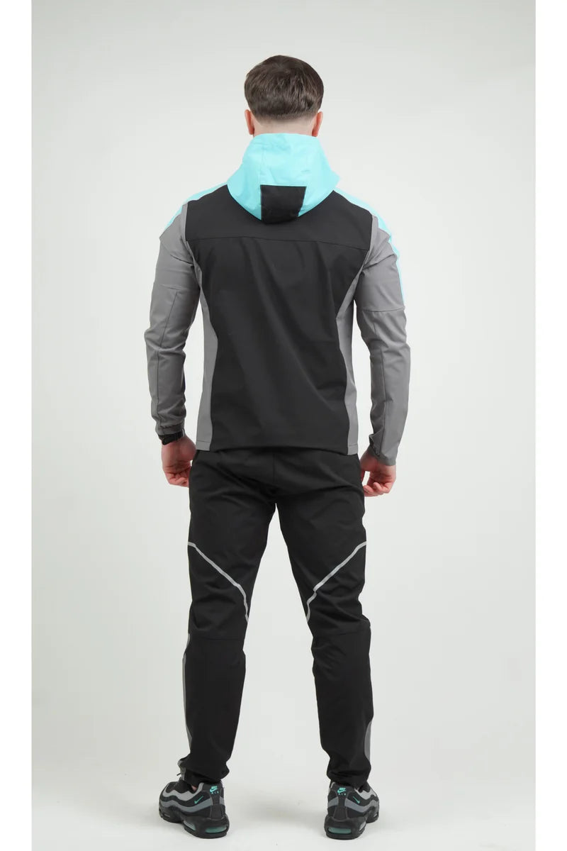 GRIID REFLECT TRACKSUIT - BLACK/SLATE GREY/AQUA