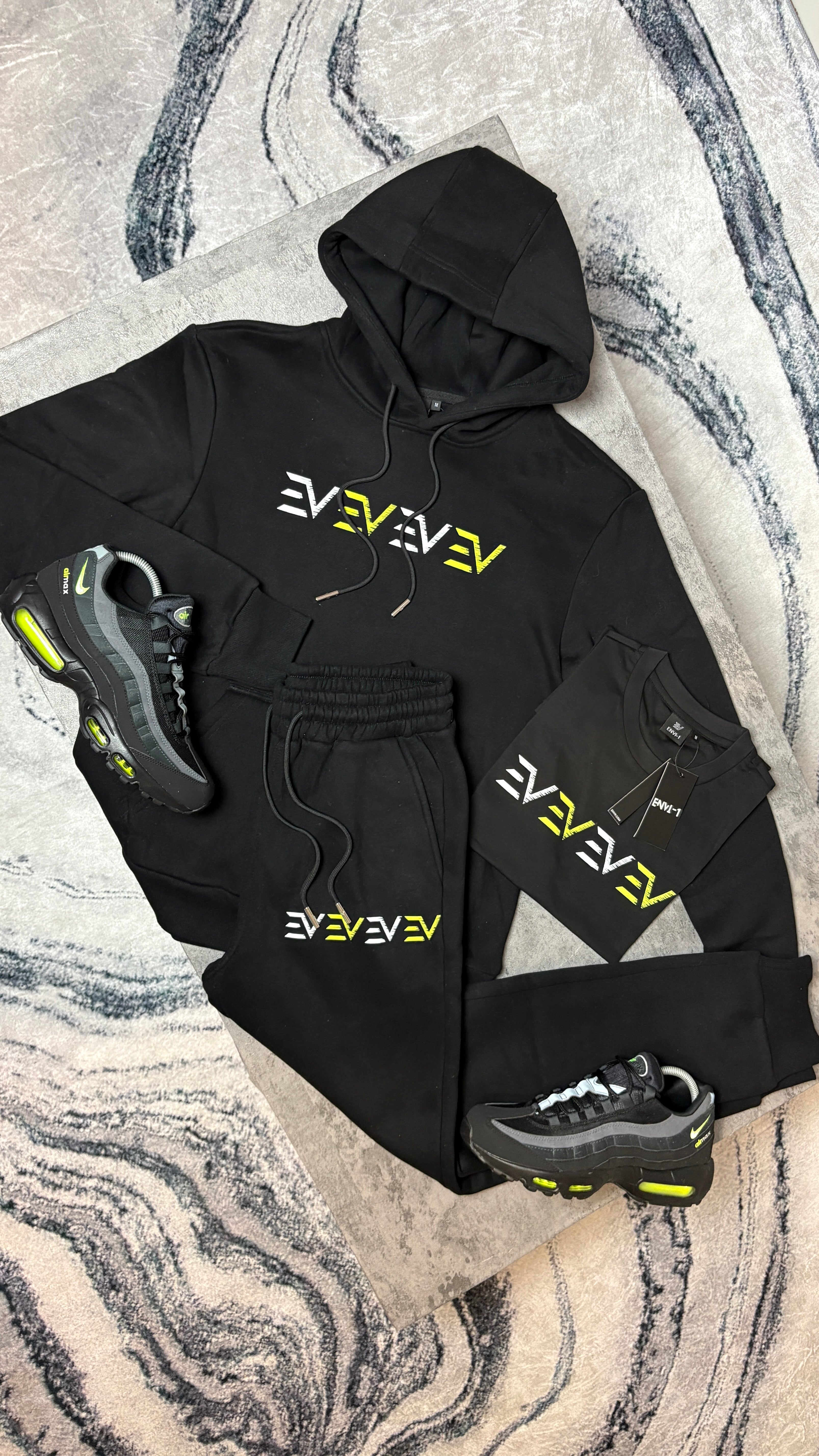 ENVI DIGITAL TRACKSUIT TRISET - BLACK/NEON
