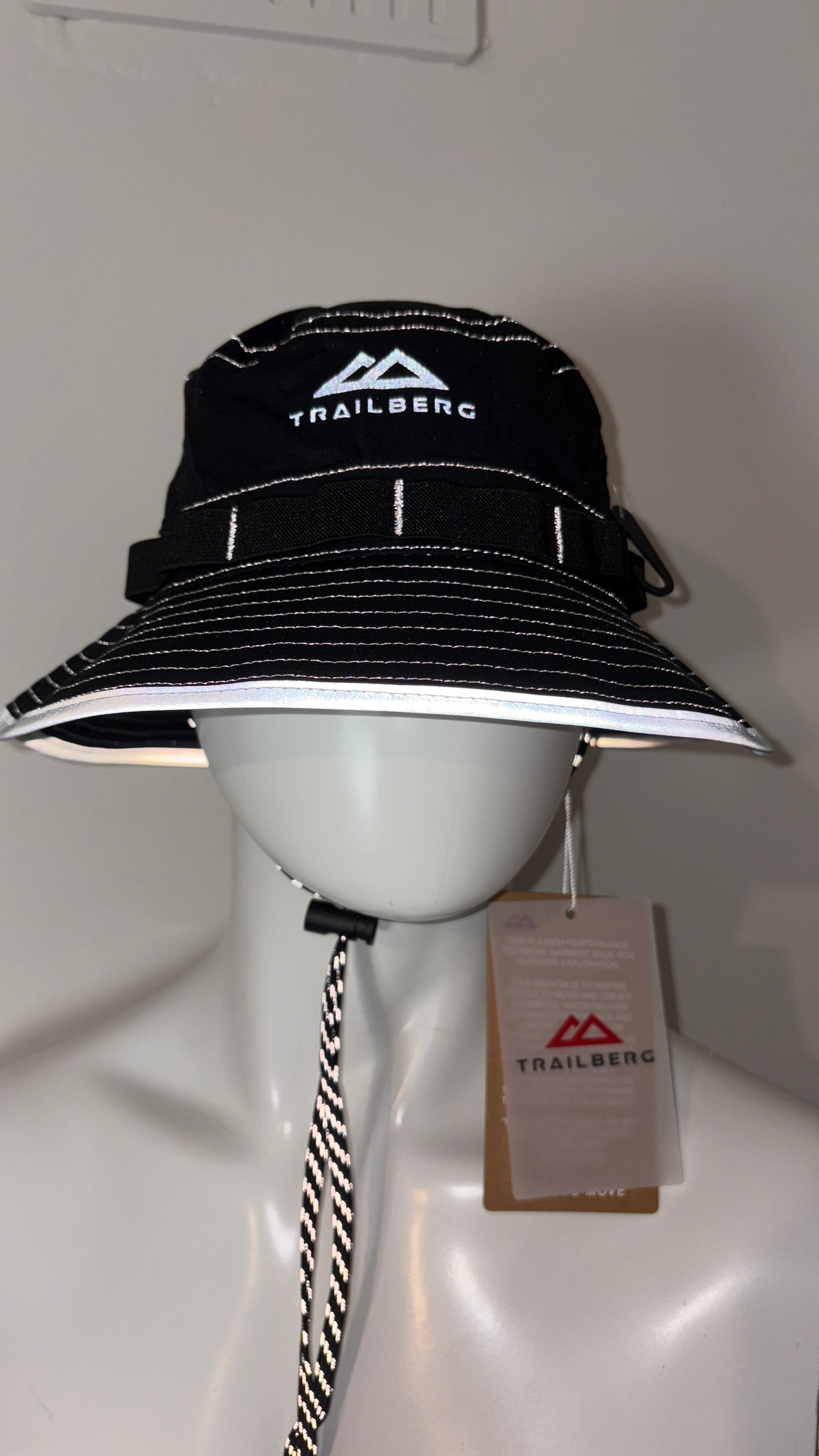 TRAILBERG TRIATHLON BUCKET HAT - BLACK