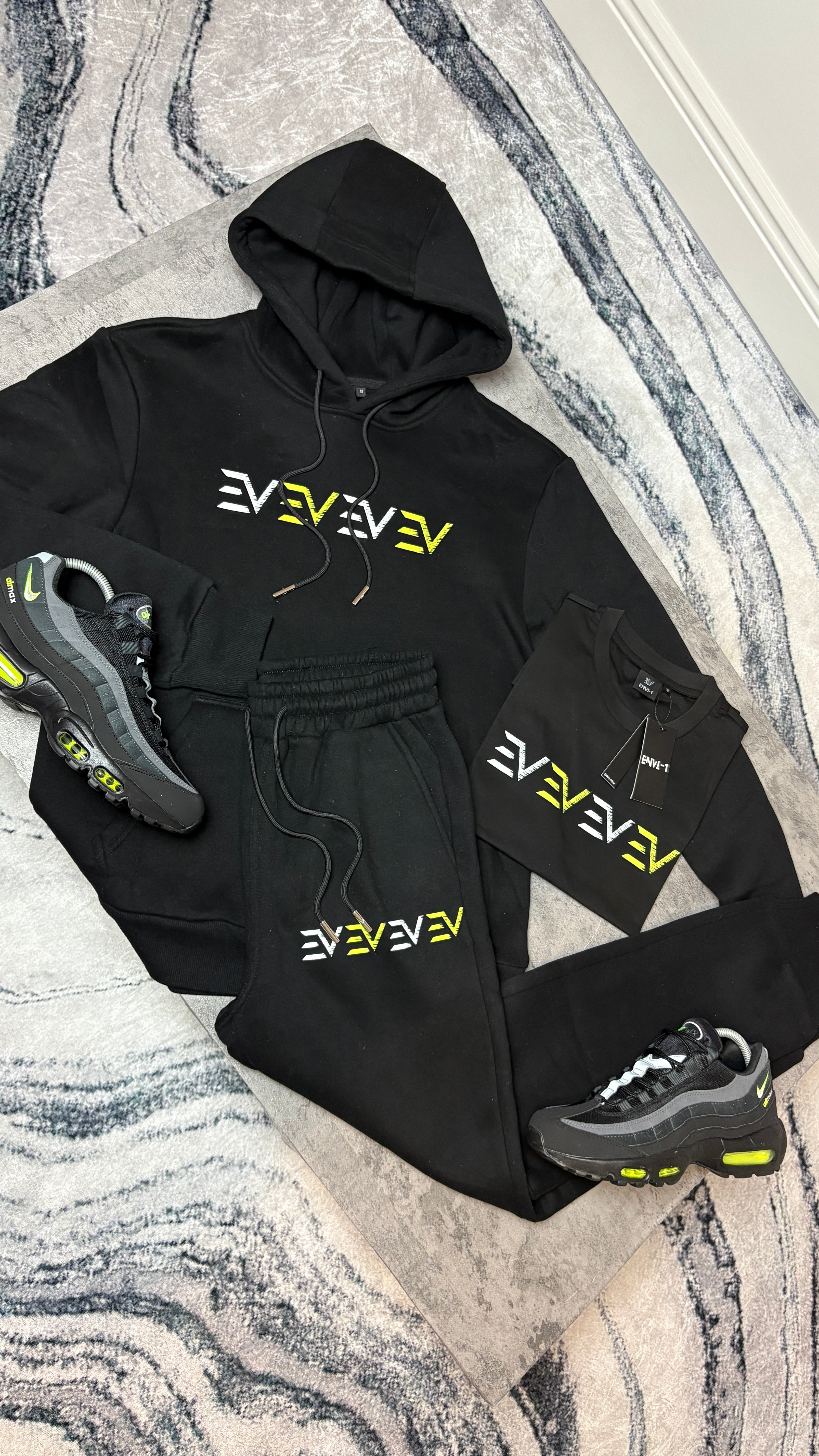 ENVI DIGITAL TRACKSUIT TRISET - BLACK/NEON
