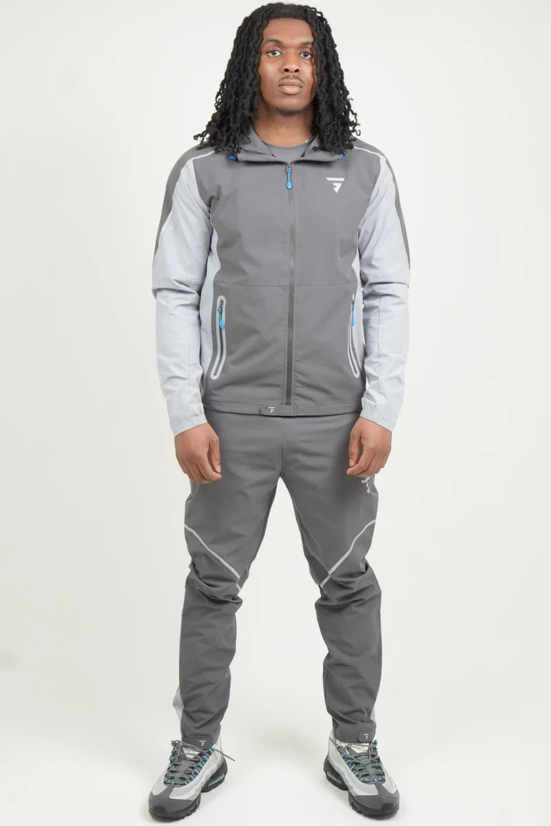 GRIID REFLECT TRACKSUIT - DARK GREY/LIGHT GREY/BLUE