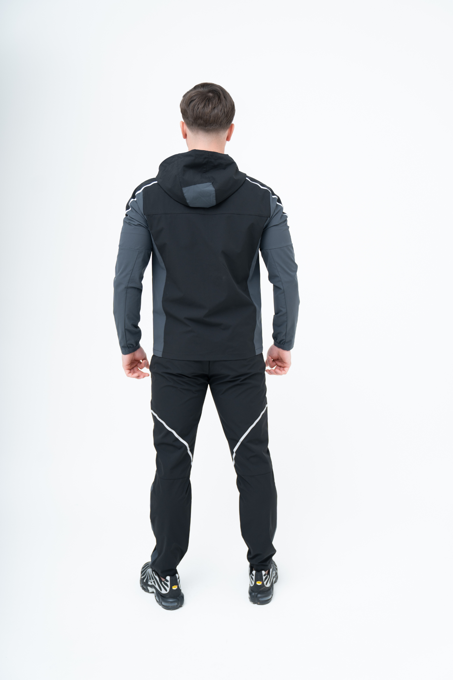 GRIID REFLECT TRISET TRACKSUIT/T-SHIRT - BLACK/ASPHALT