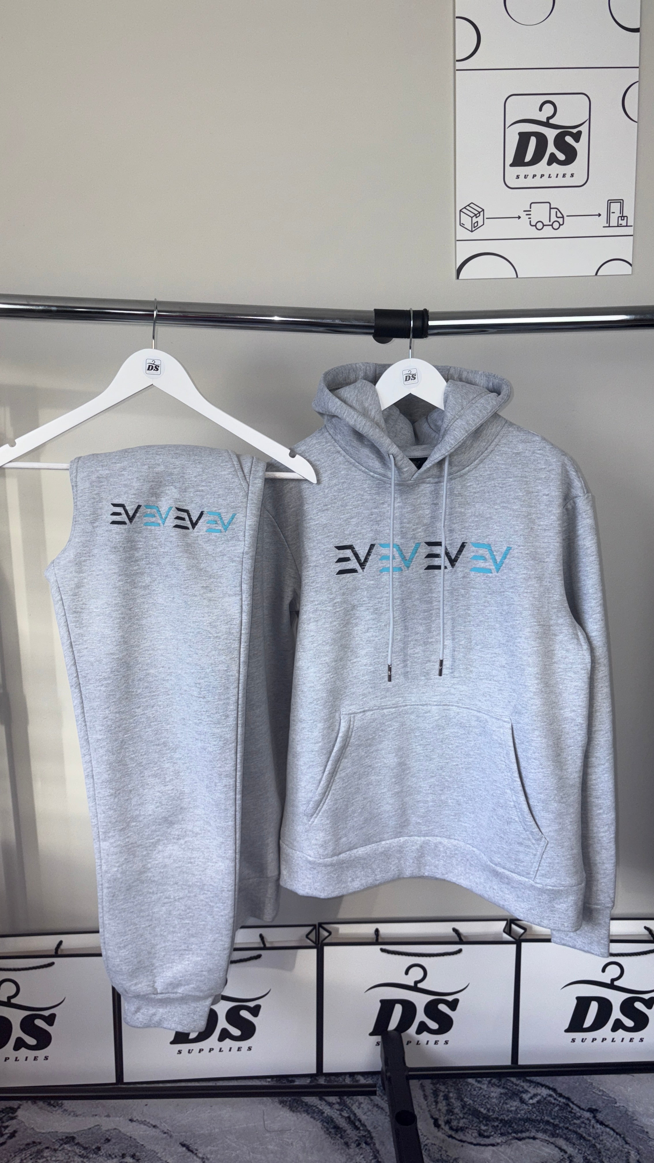 ENVI DIGITAL TRACKSUIT - GREY/BLUE/BLACK