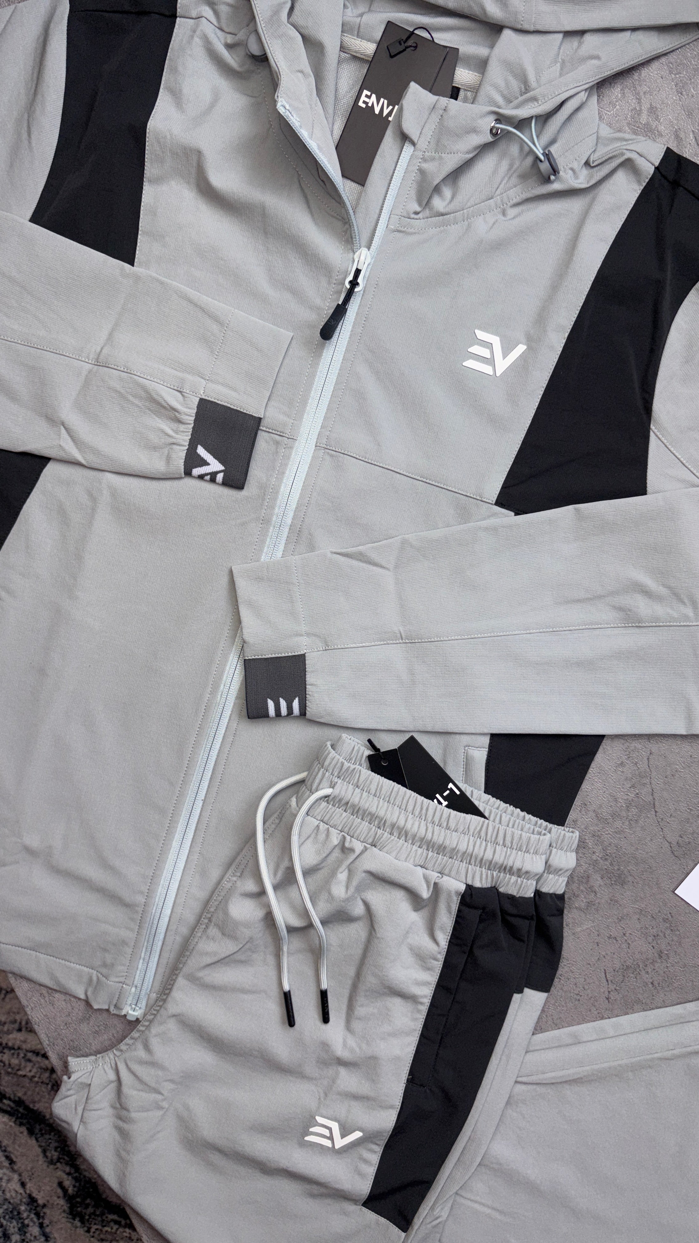 Envi Flex Tracksuit-‘Grey/Black’