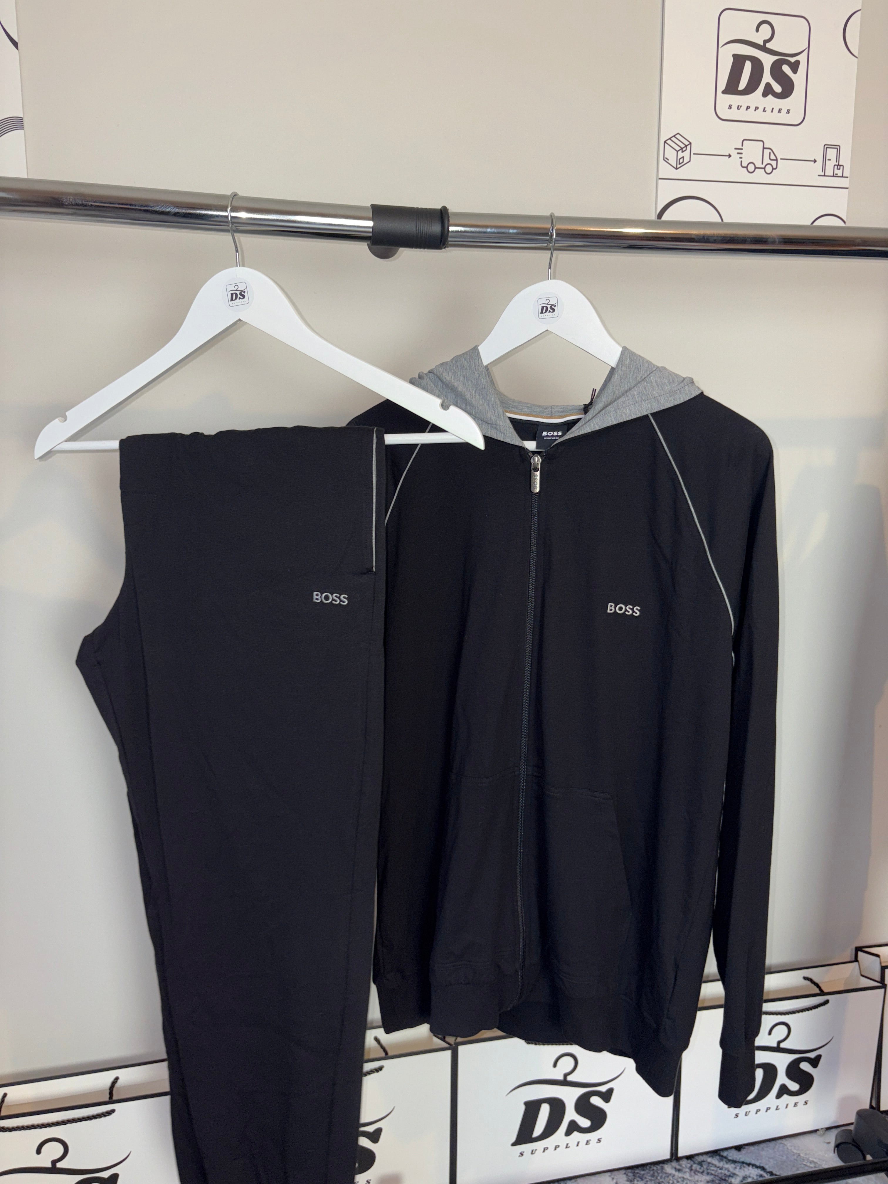 BOSS HOMEWEAR TRACKSUIT - BLACK/GREY