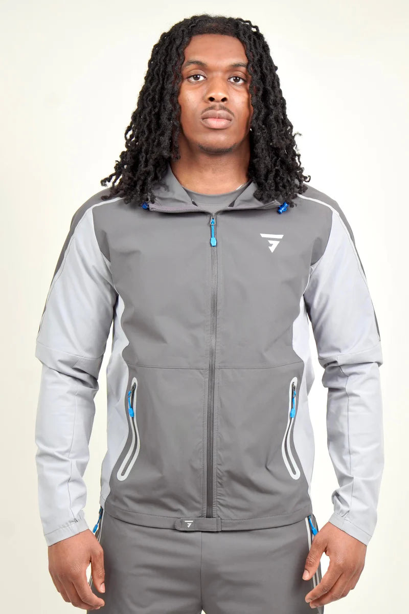 GRIID REFLECT TRACKSUIT - DARK GREY/LIGHT GREY/BLUE