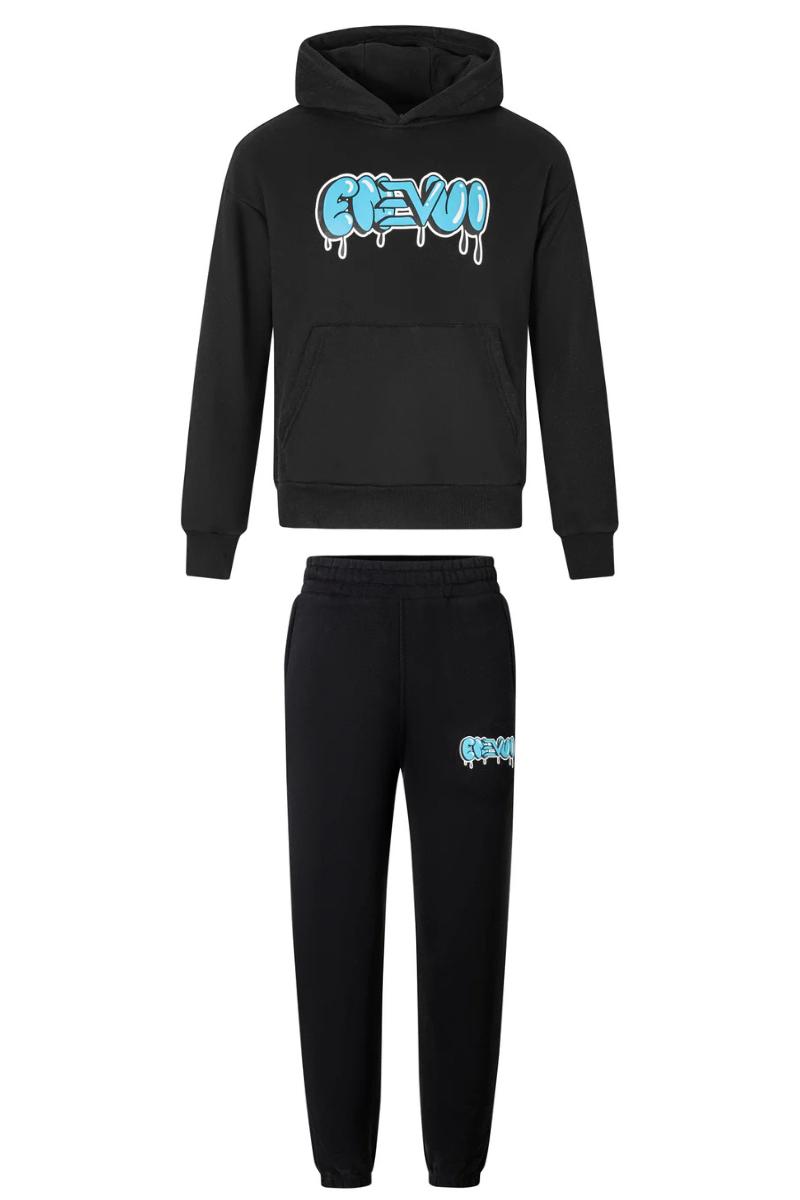 ENVI GRAFFITI TRACKSUIT - BLACK/BLUE