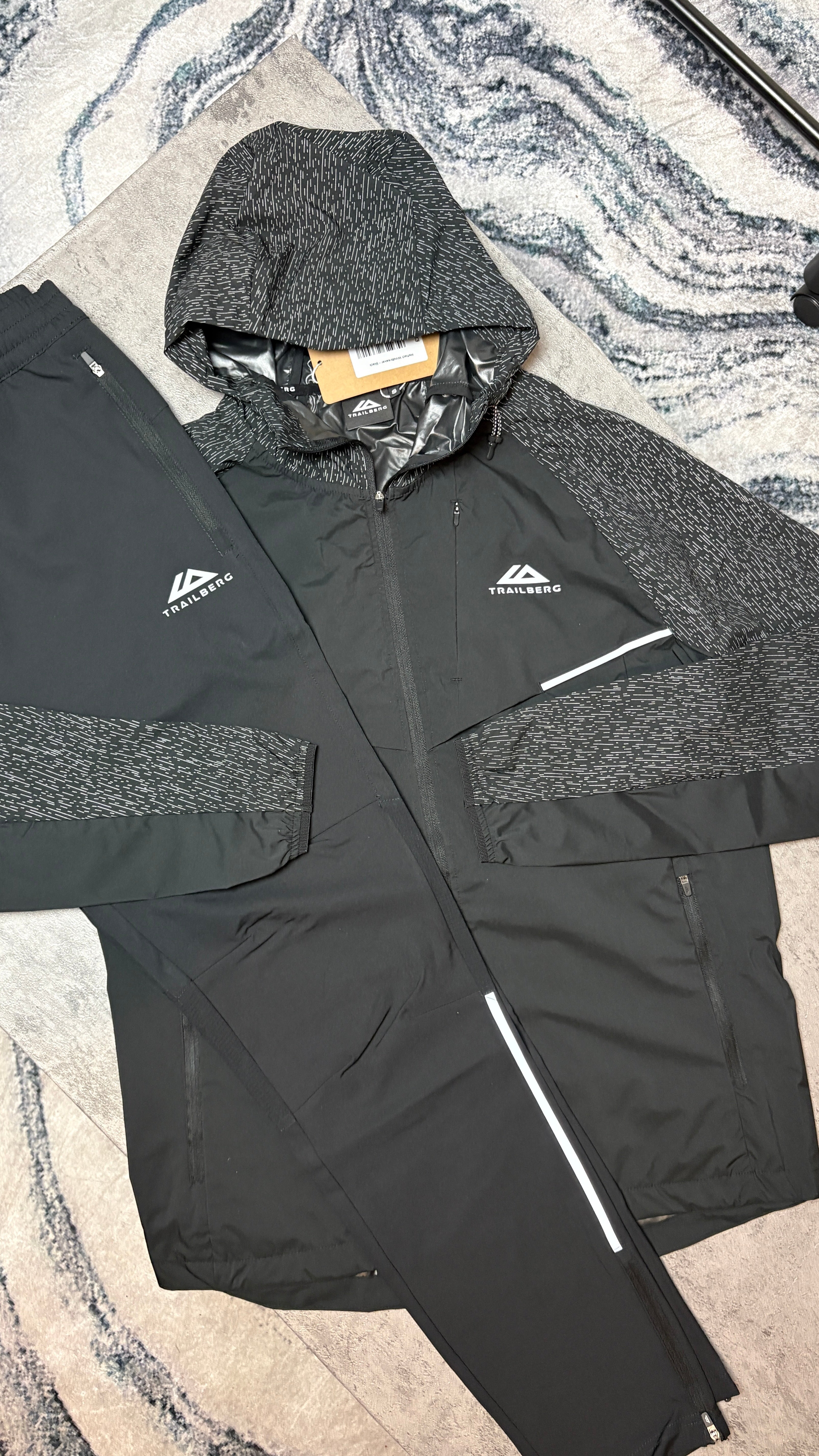 TRAILBERG REFLECT TRACKSUIT JACKET/PANT - BLACK