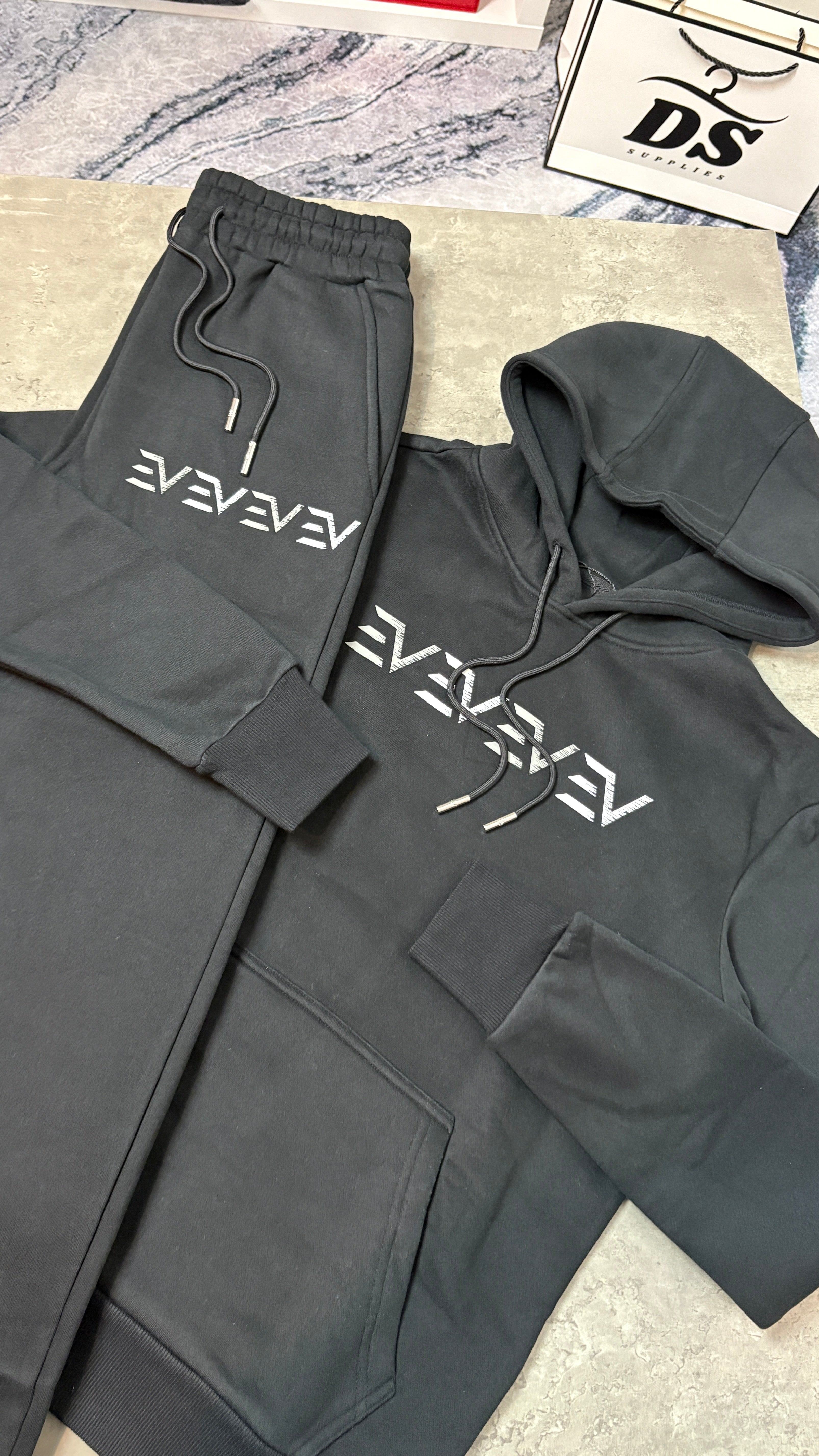 ENVI DIGITAL TRACKSUIT HOODIE/PANTS - BLACK/GREY/WHITE