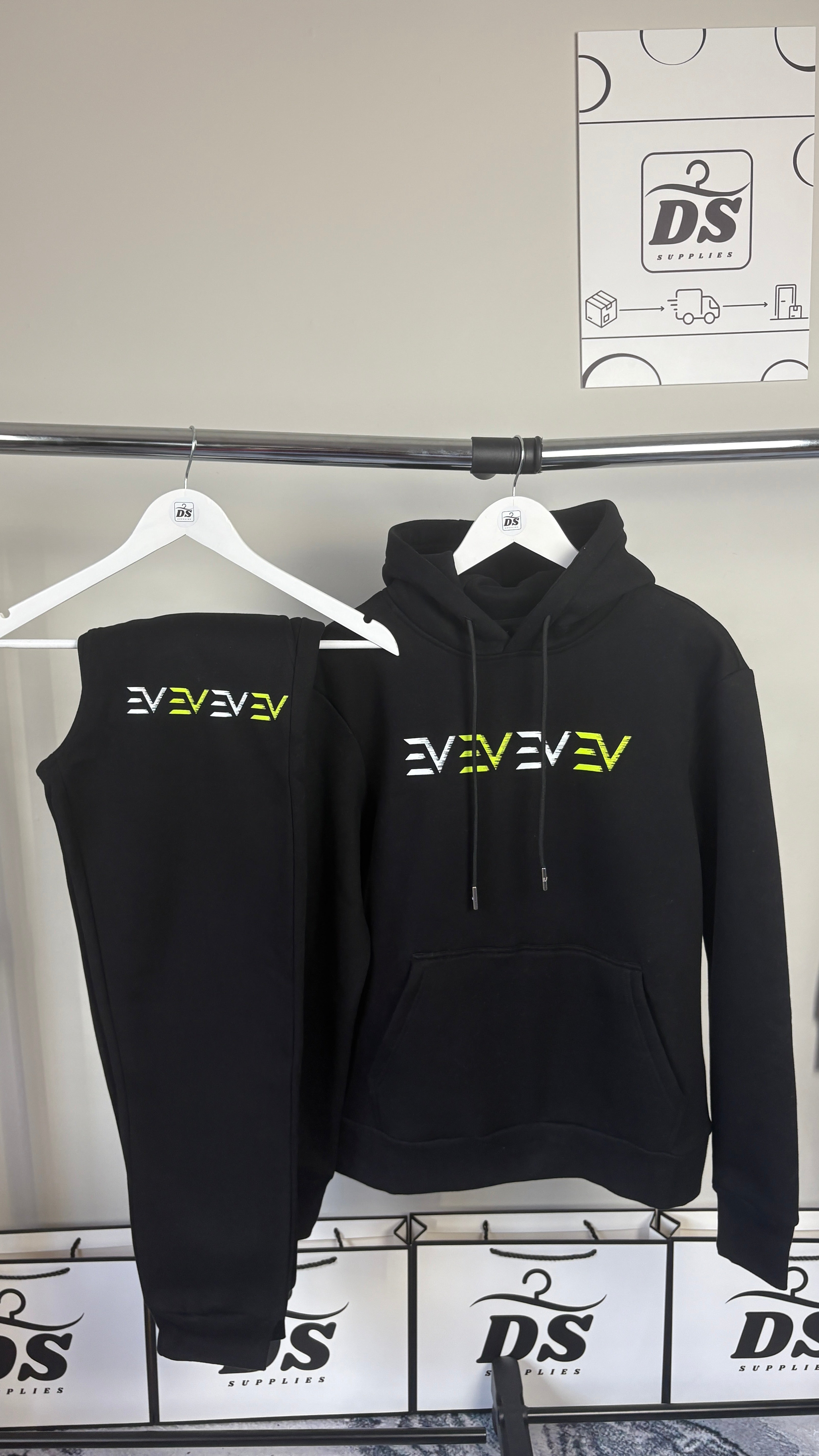 ENVI DIGITAL TRACKSUIT - Black/White/Neon