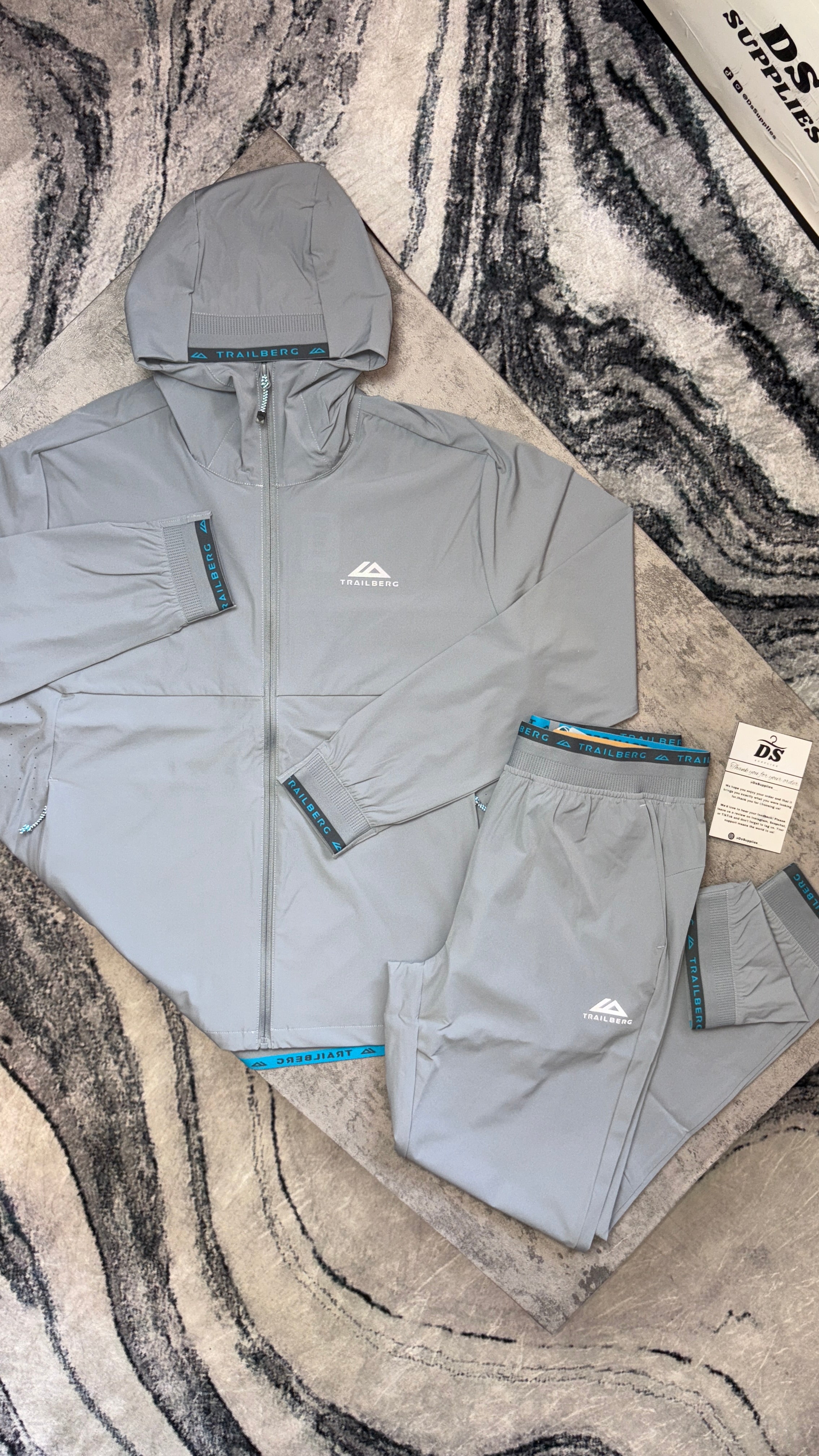 Trailberg Frontier Tracksuit - ‘Grey/Blue’