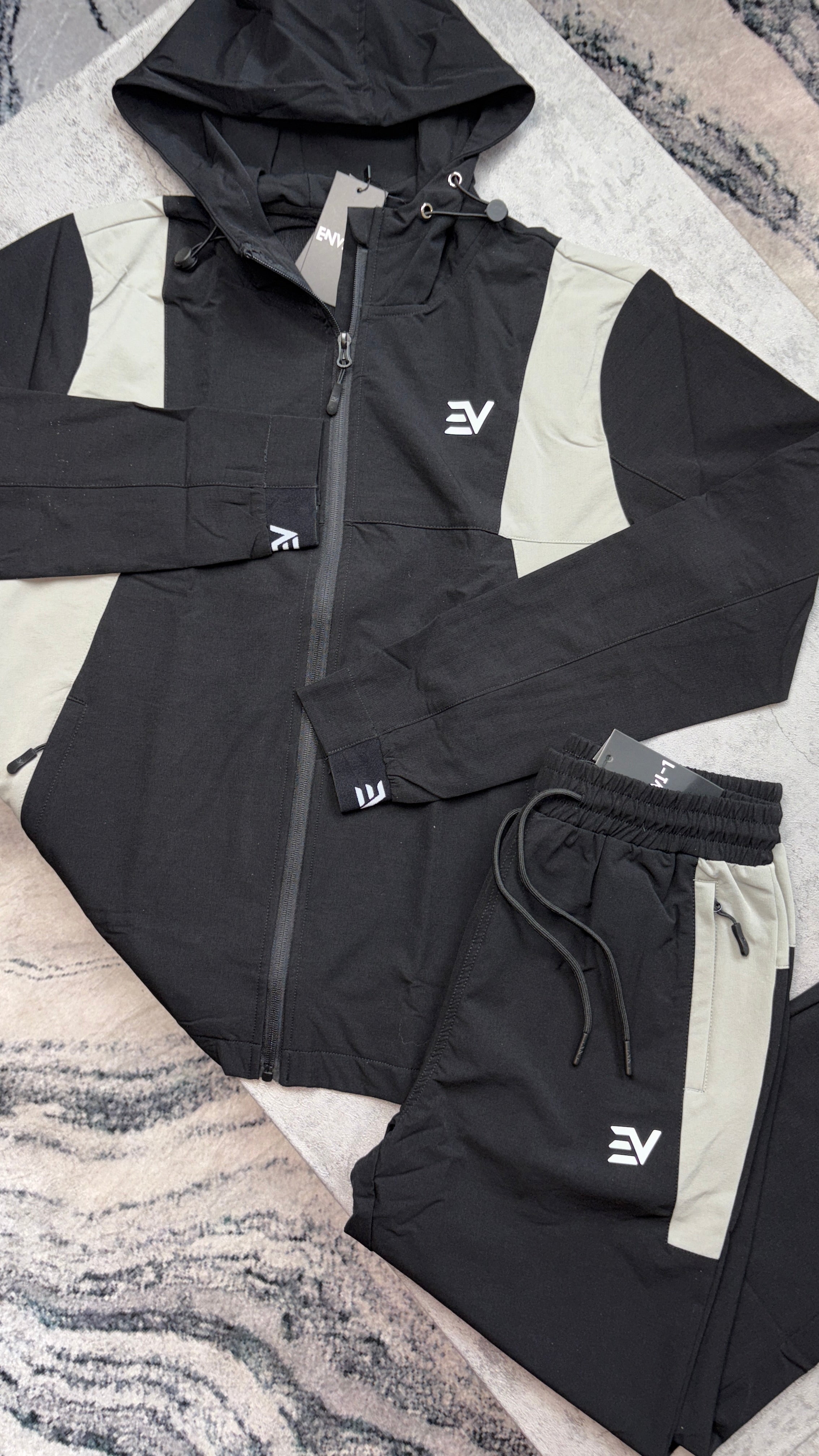 Envi Flex Tracksuit - ‘Black/Grey’