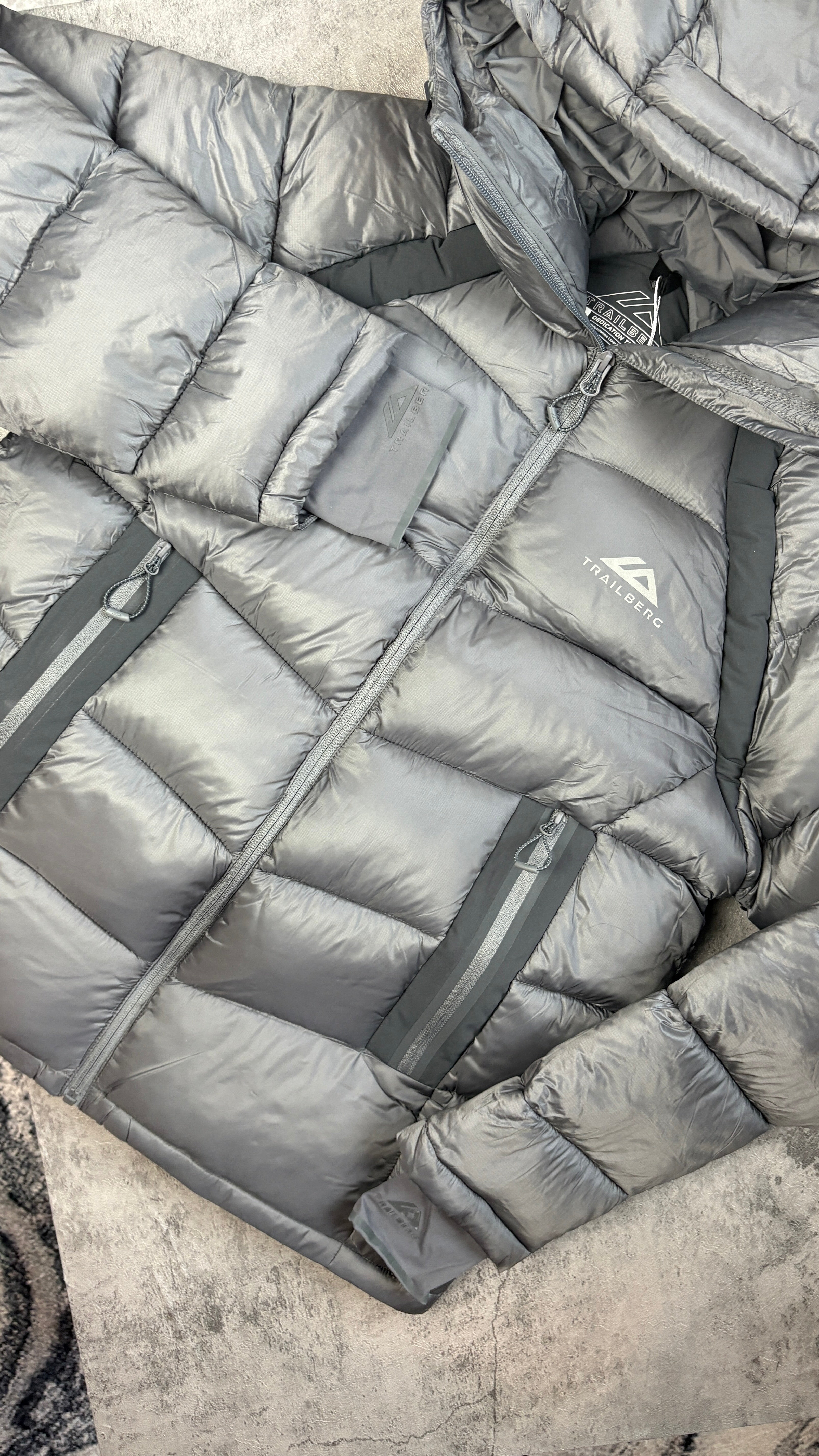TRAILBERG ZERMAT PUFFER - LIGHT/DARK GREY