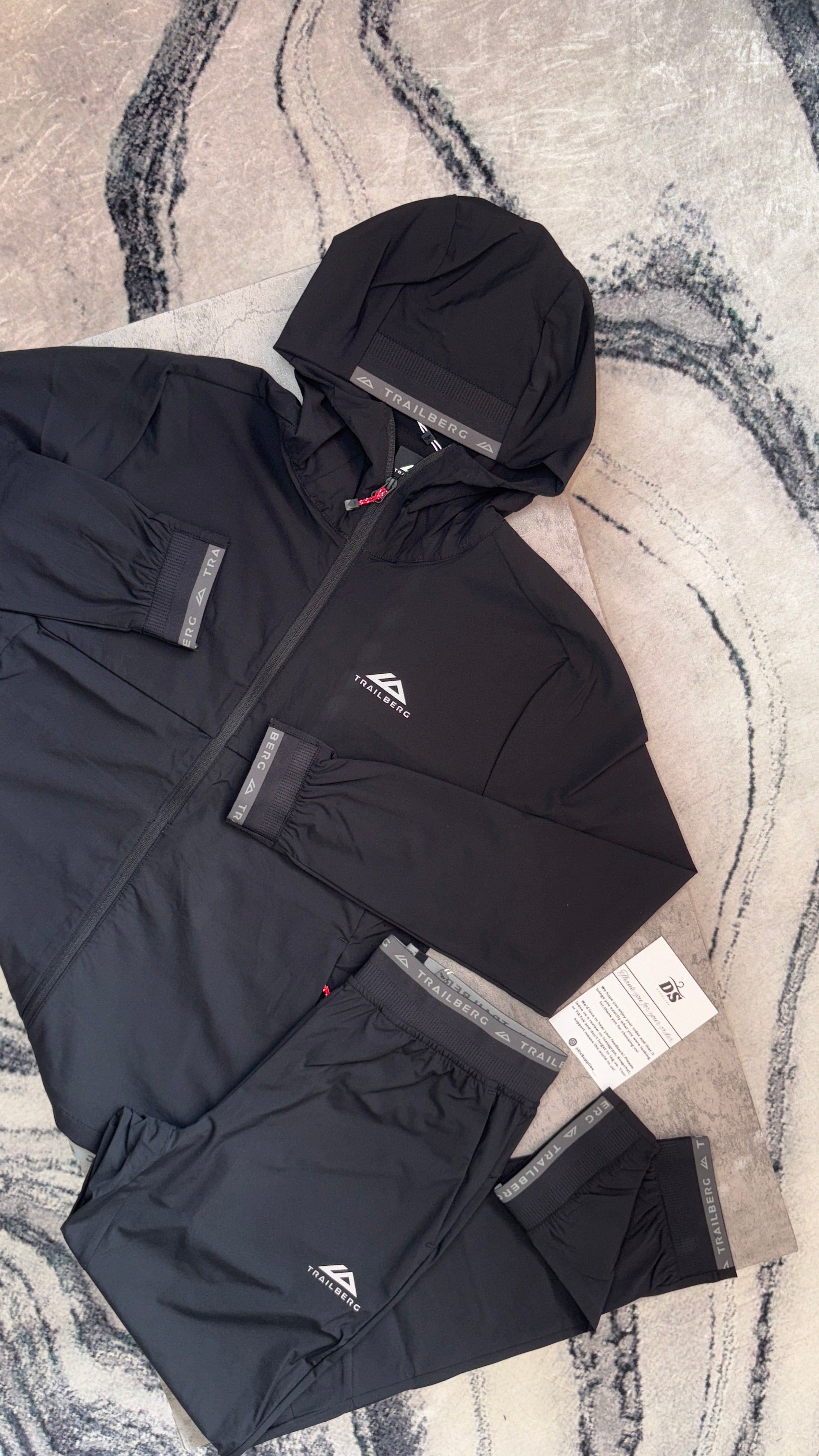 Trailberg Frontier Tracksuit-‘Black/Red/Grey’