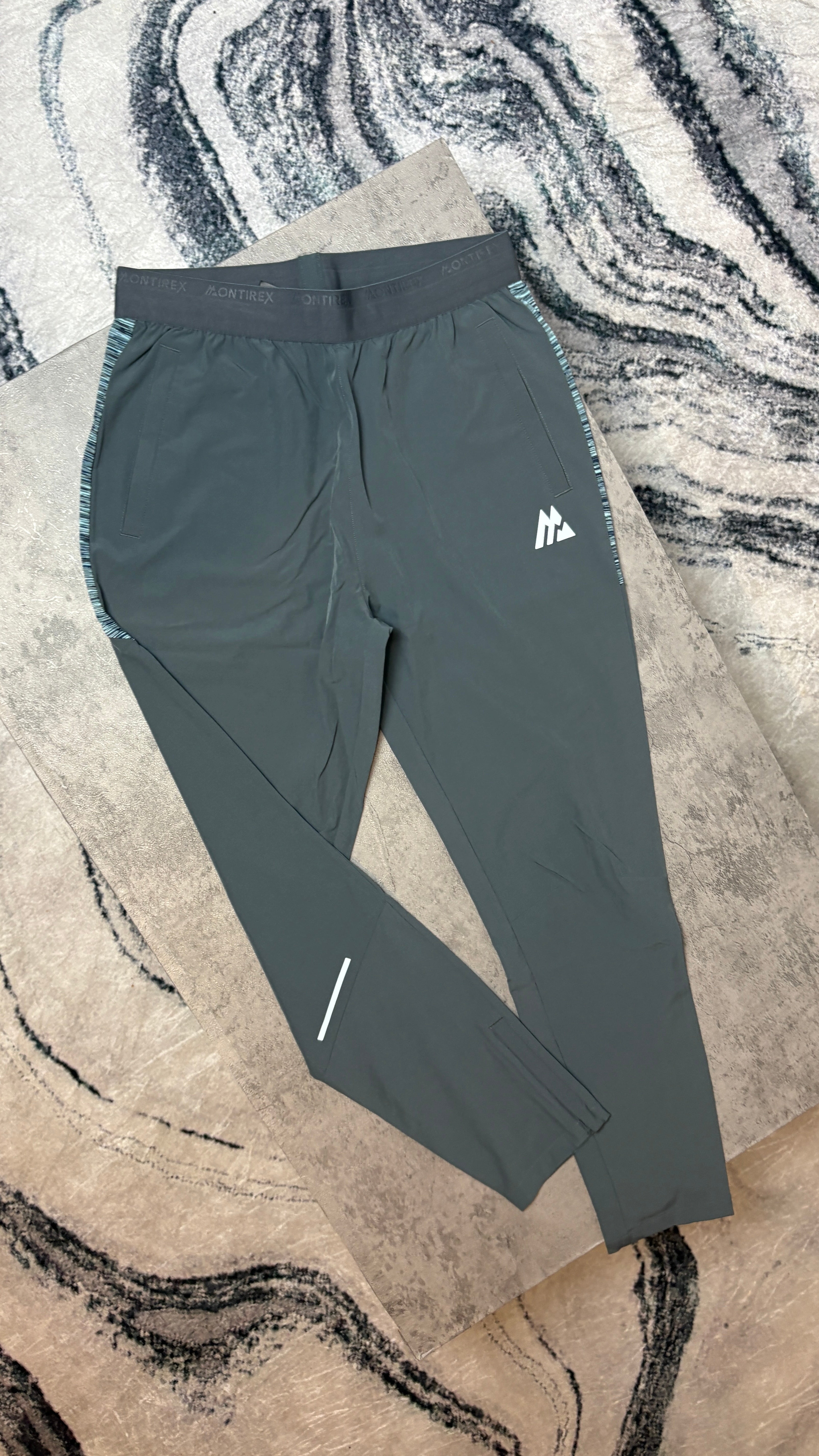 MONTIREX TRAIL TRISET QUATER-ZIP/T-SHIRT/PANTS - GREY/MULTI