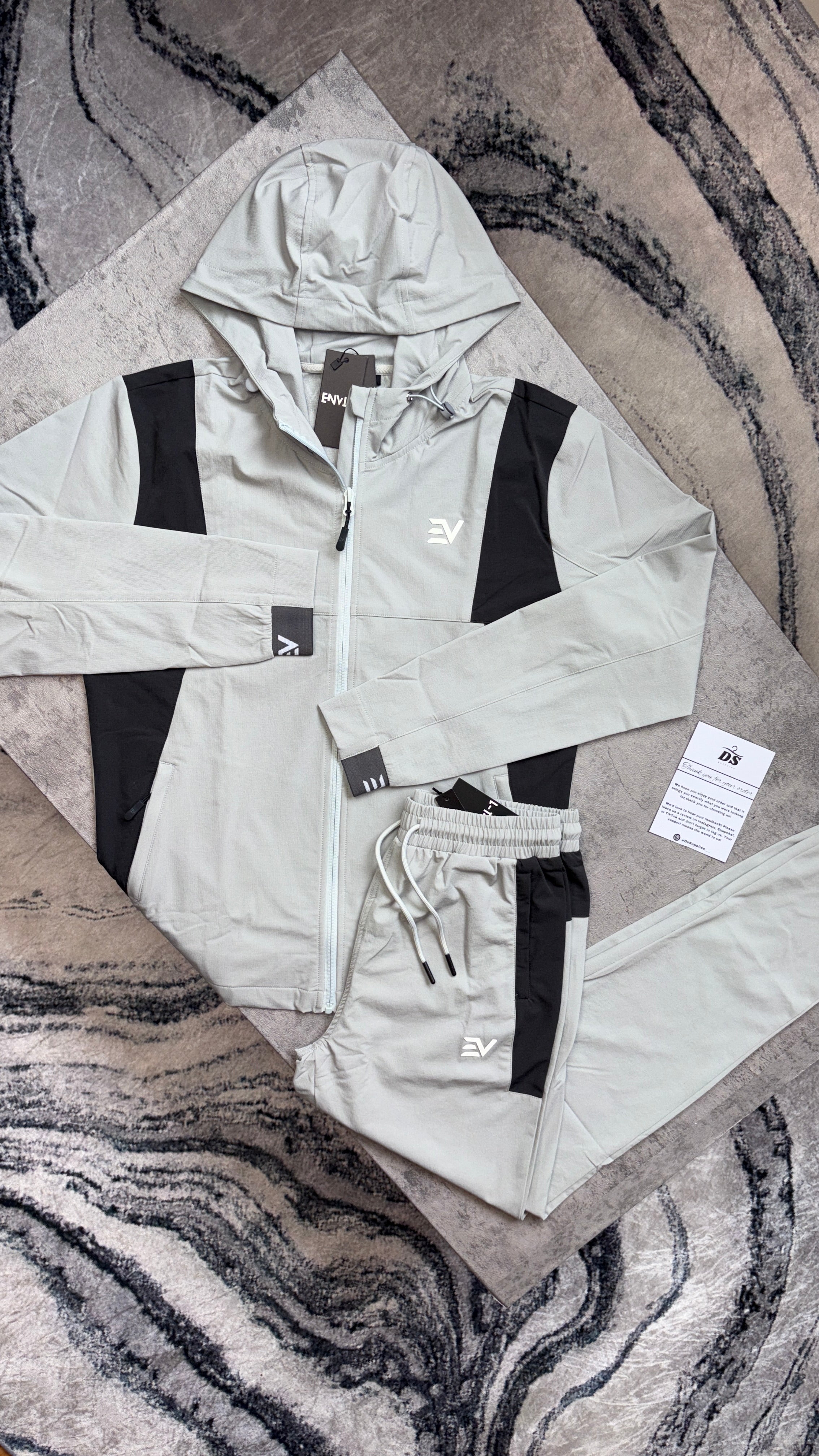 Envi Flex Tracksuit-‘Grey/Black’