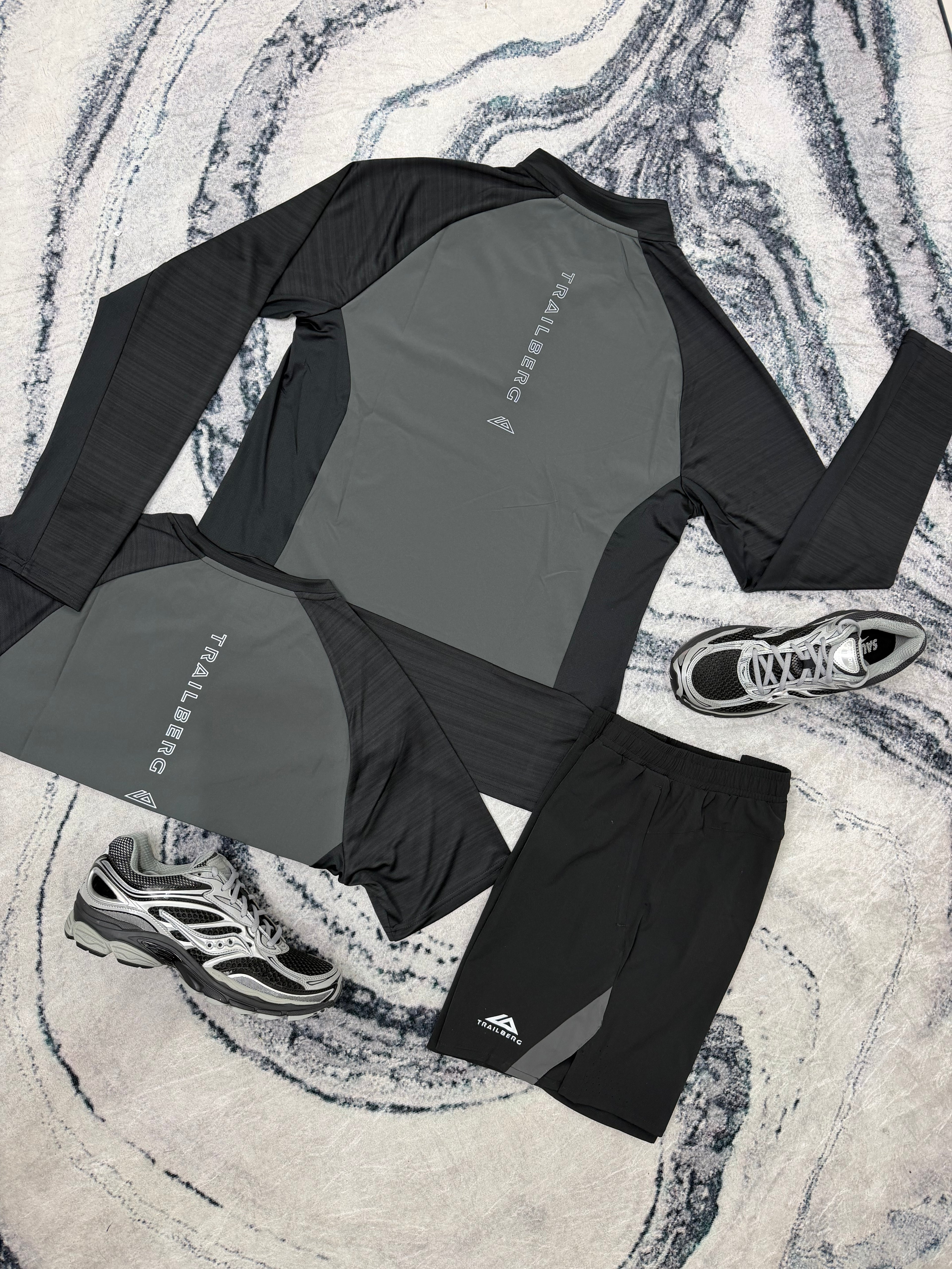 TRAILBERG SS26 CLOUD TRISET - BLACK/GREY