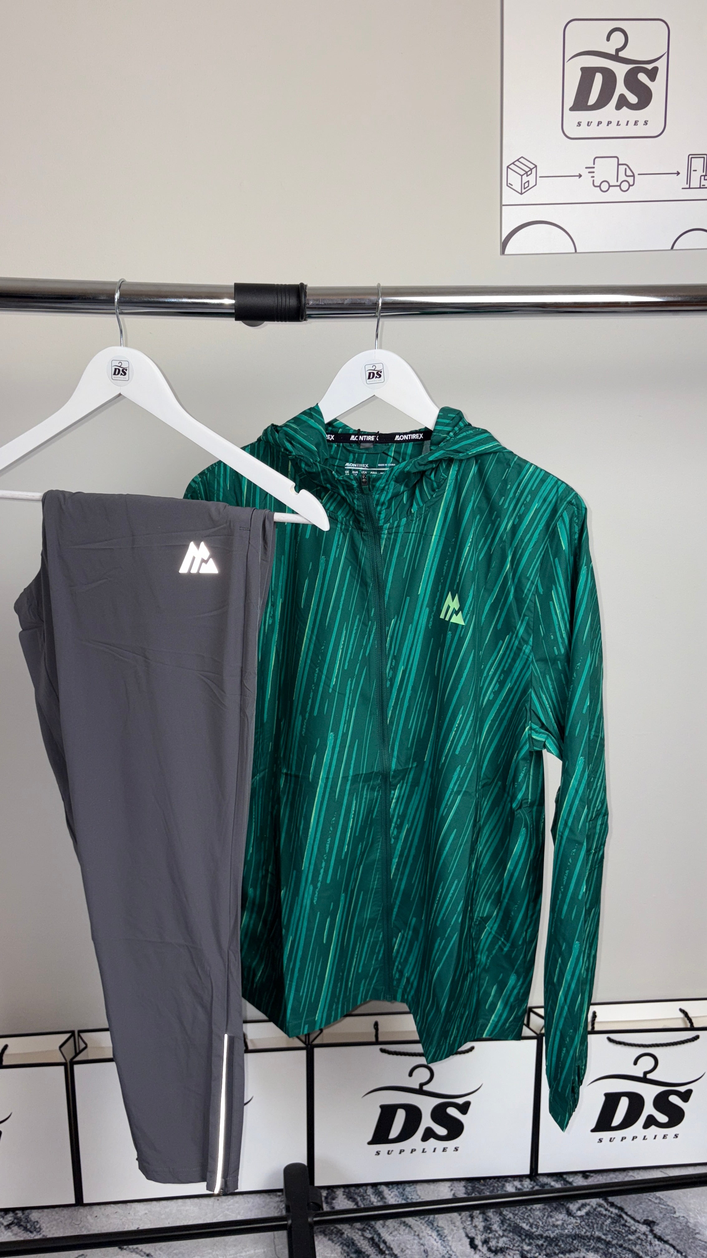 MONTIREX VIGOUR TRACKSUIT - GREY/GREEN