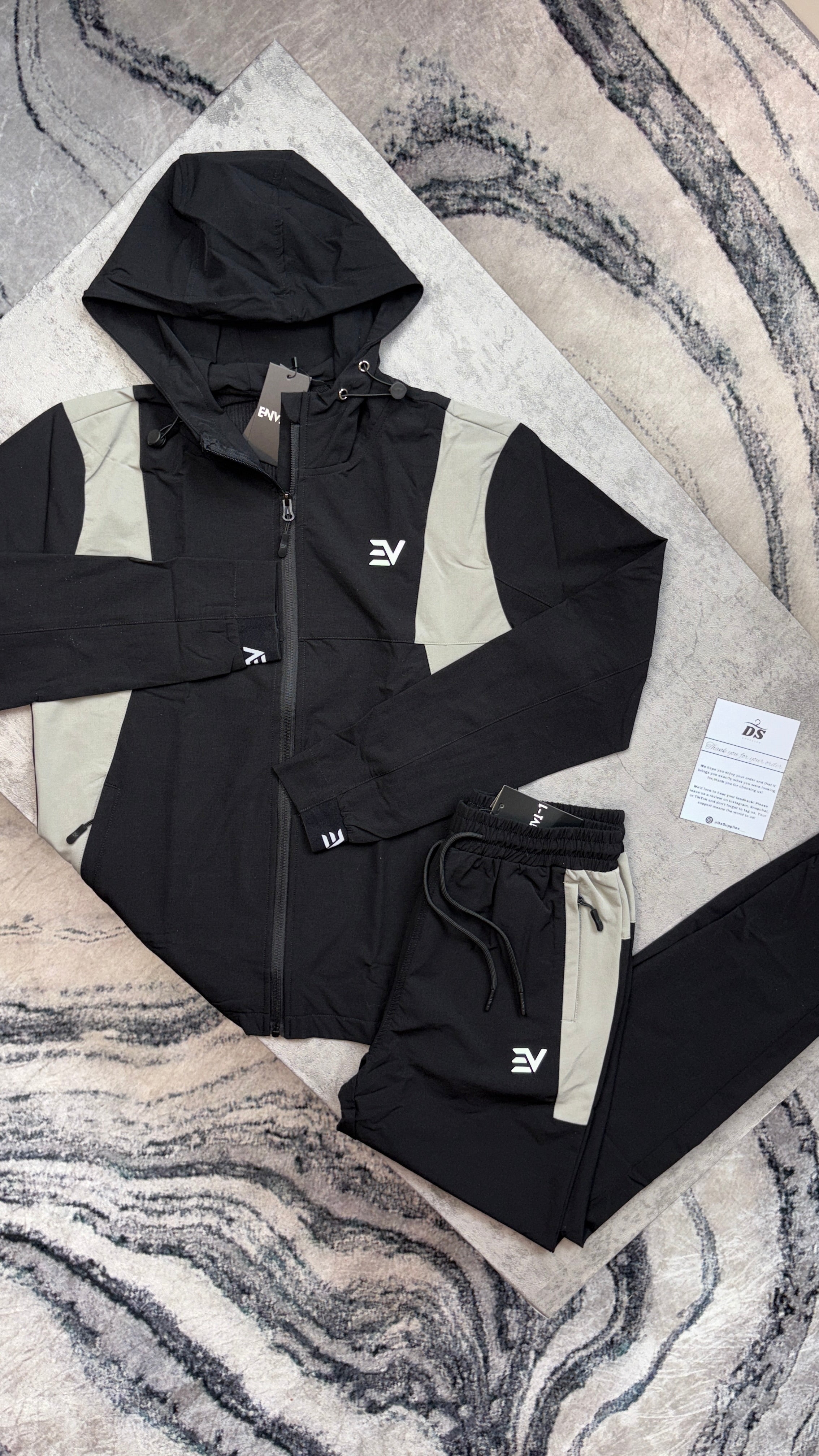 Envi Flex Tracksuit - ‘Black/Grey’