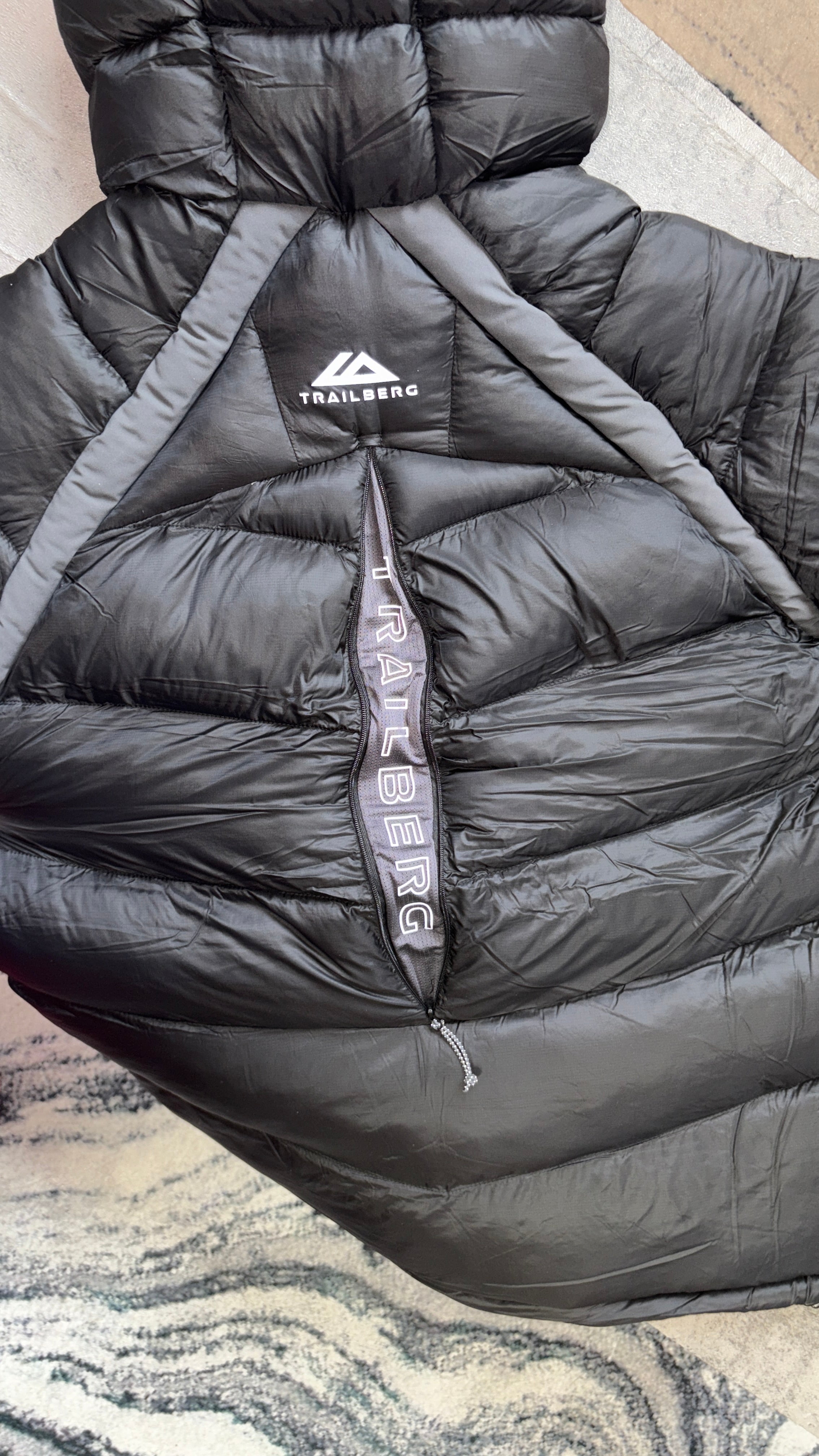 TRAILBERG ZERMAT PUFFER - BLACK/DARK GREY