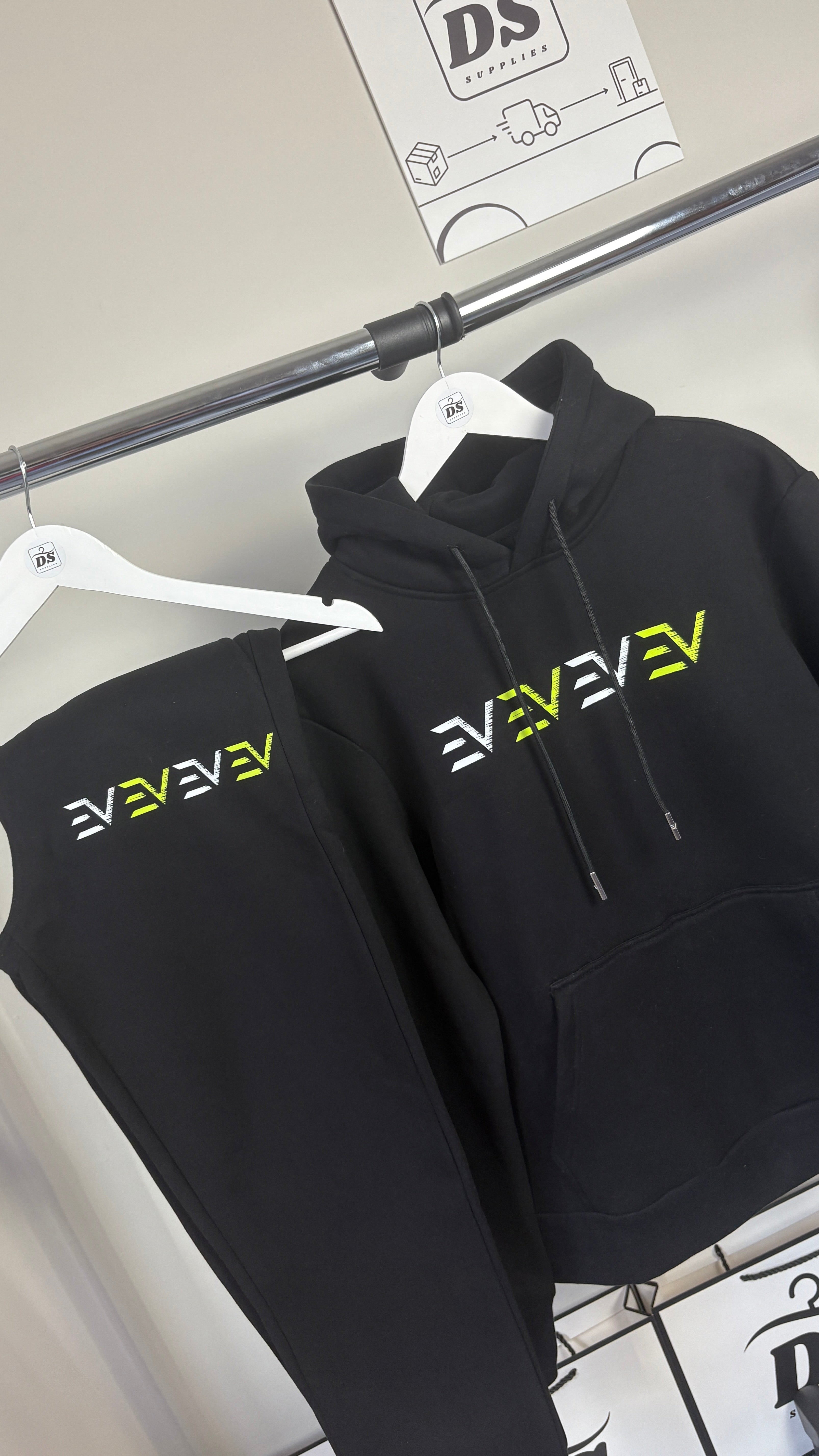 ENVI DIGITAL TRACKSUIT - Black/White/Neon