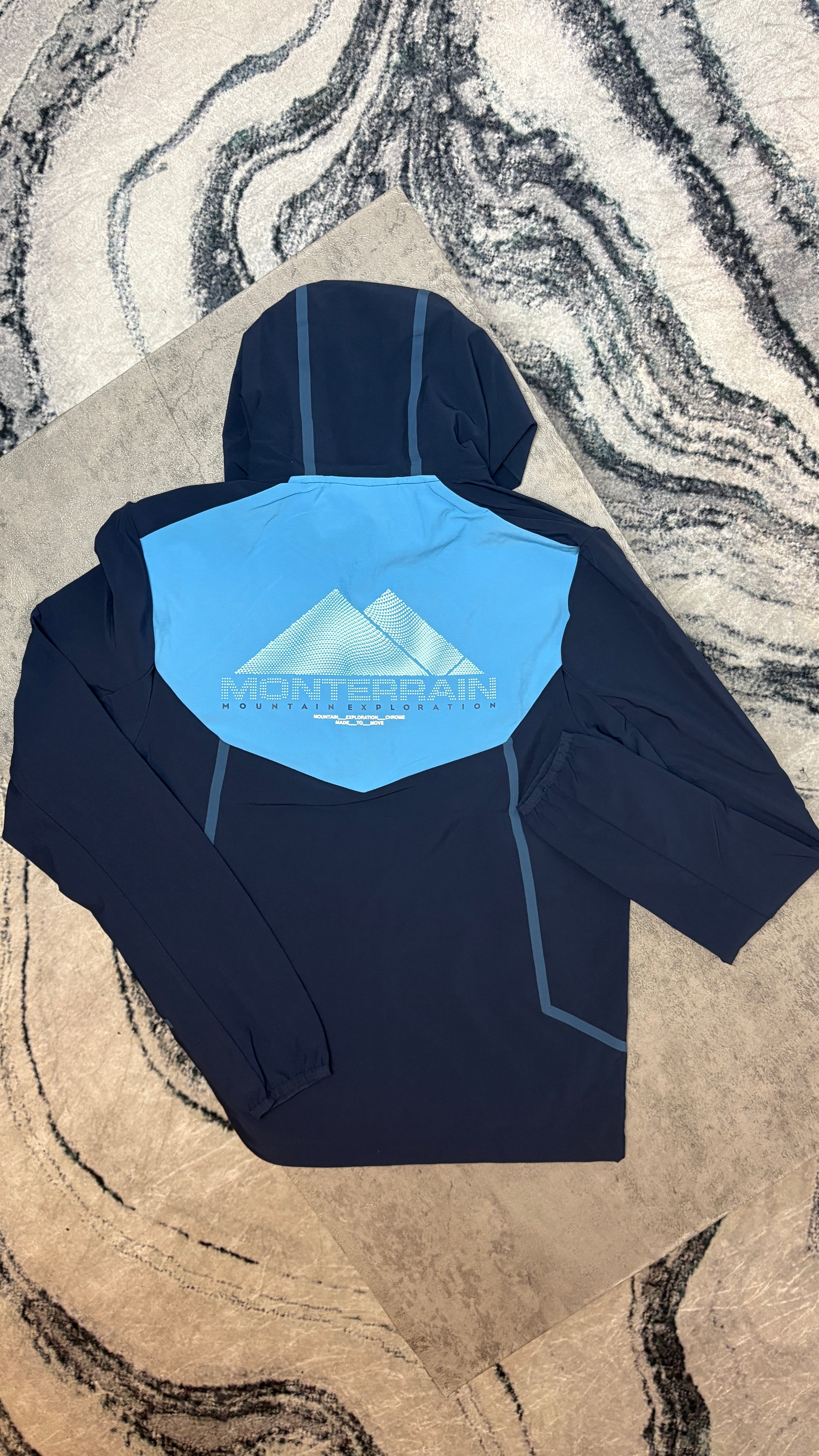 MONTERRAIN DEFENCE TRISET JACKET/PANT/TSHIRT - NAVY/BLUE