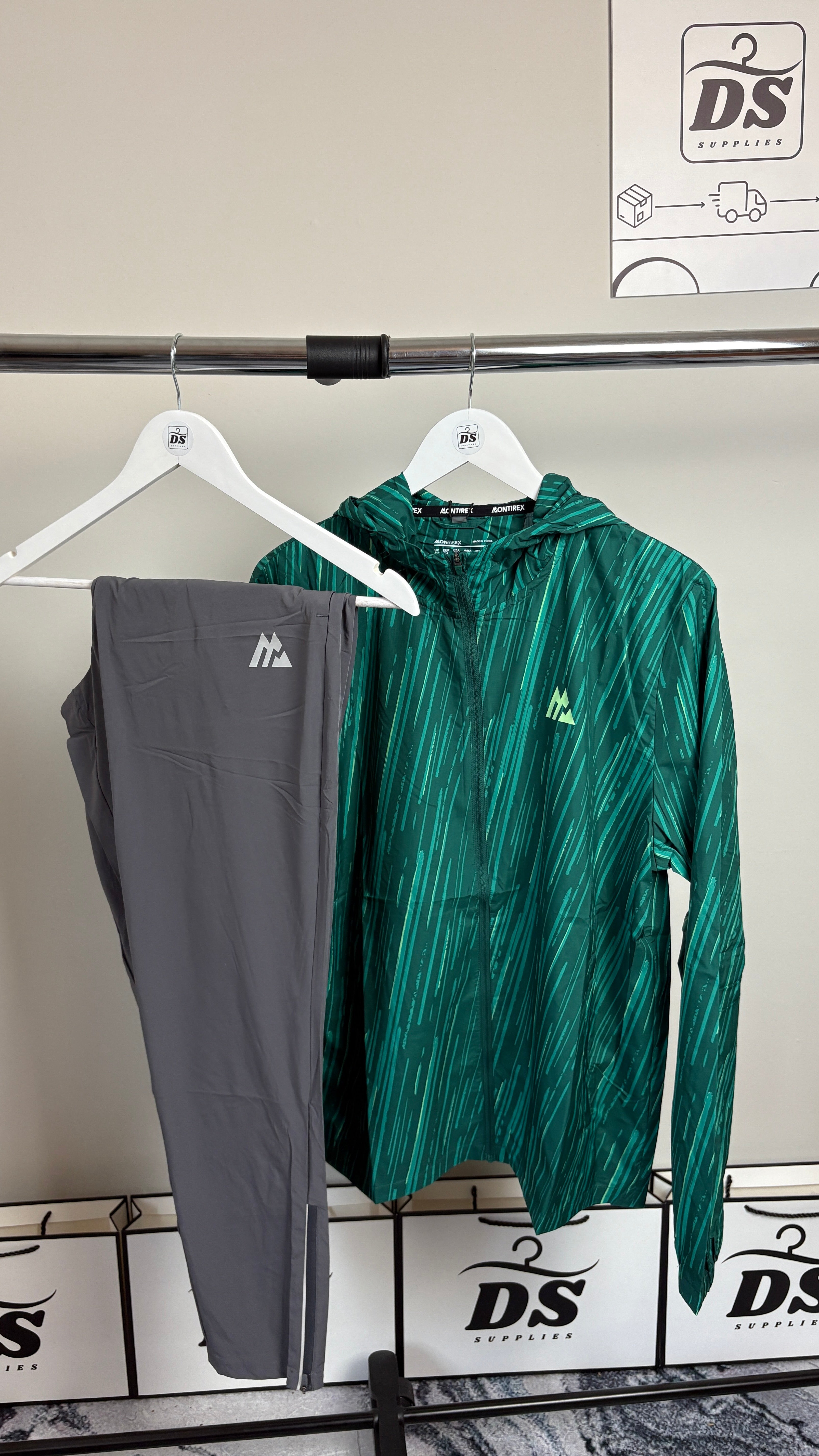 MONTIREX VIGOUR TRACKSUIT - GREY/GREEN