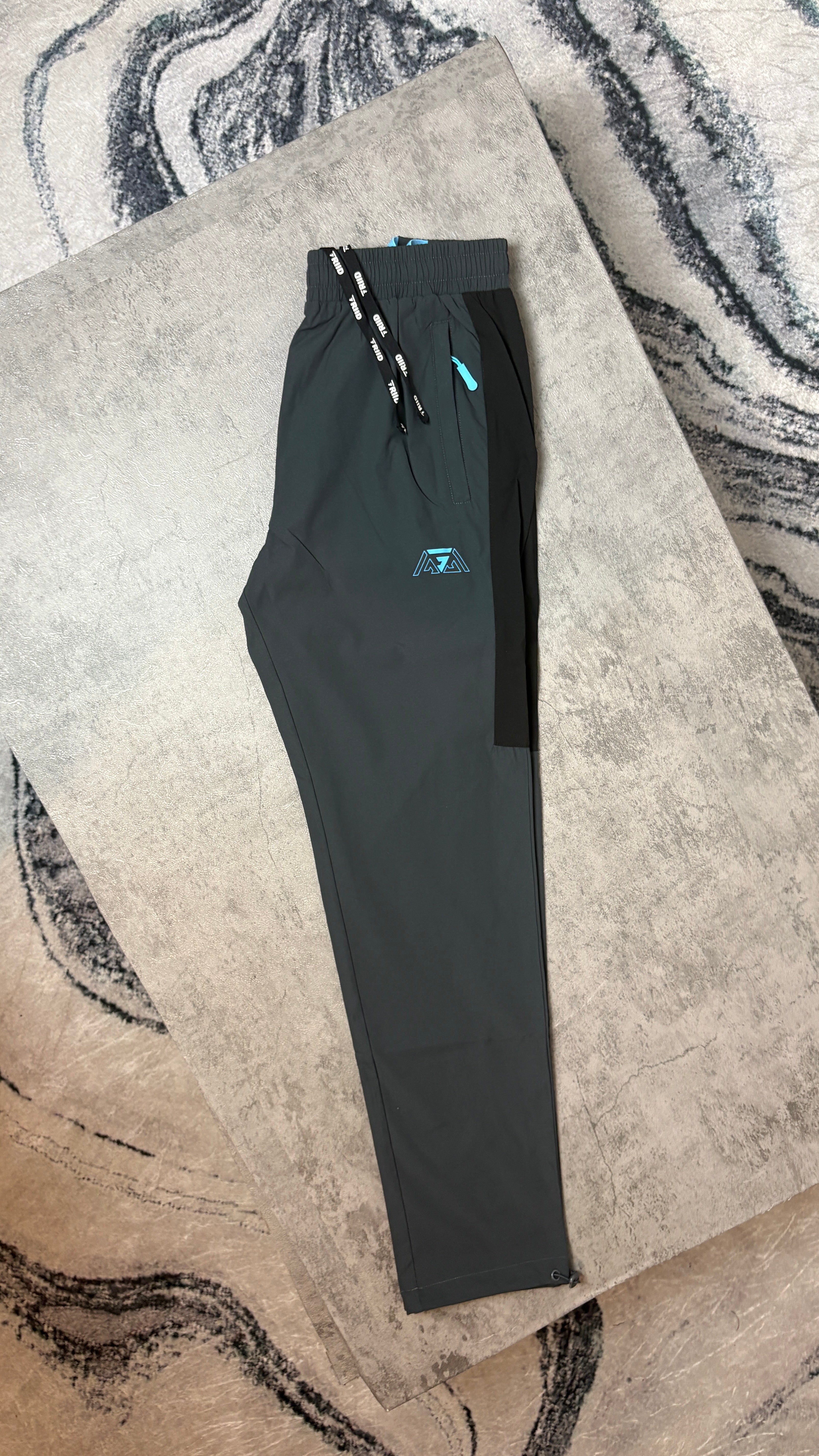 GRIID RIDGE TRACKSUIT JACKET/PANTS - BLACK/GREY/BLUE