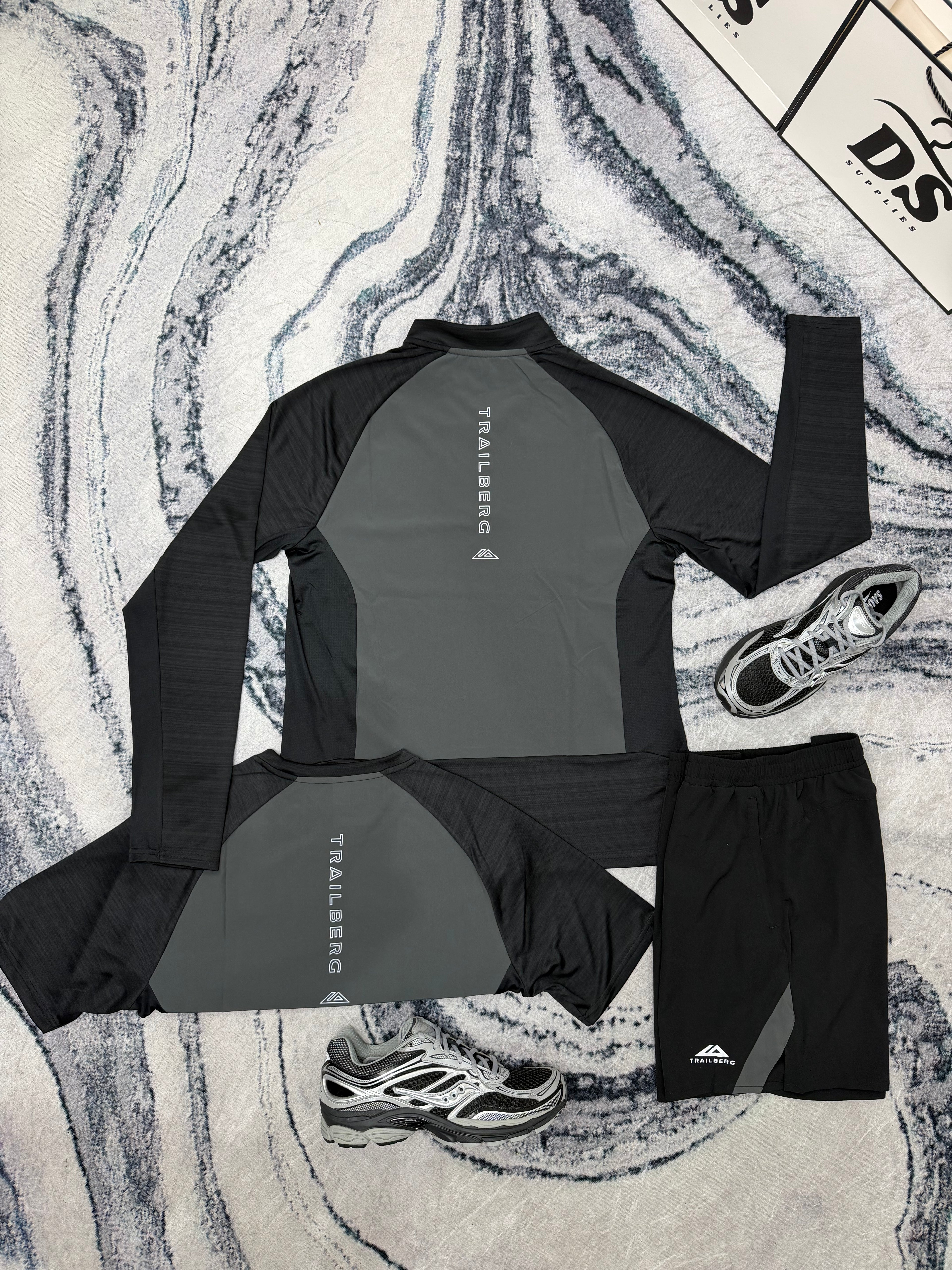 TRAILBERG SS26 CLOUD TRISET - BLACK/GREY