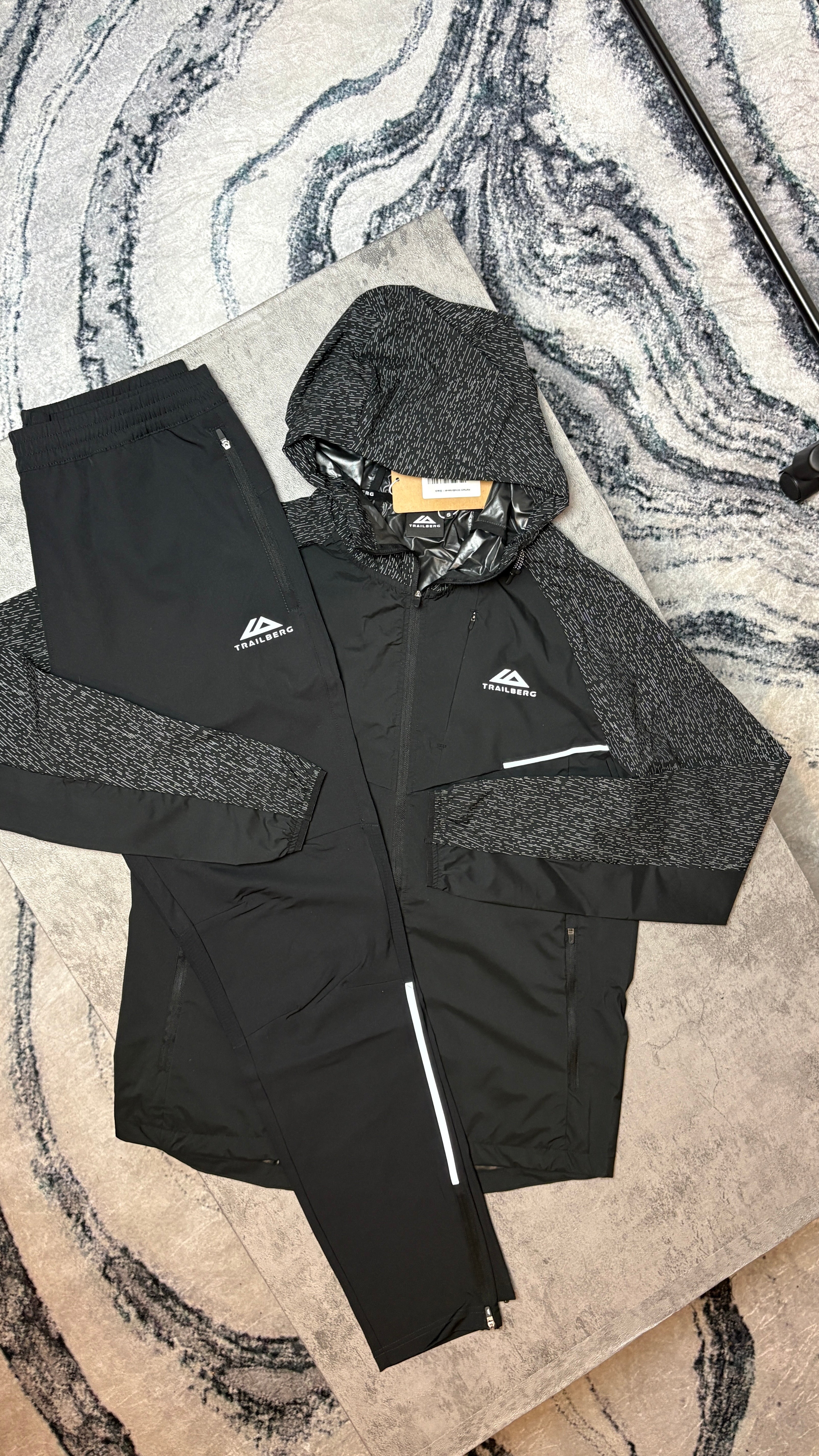 TRAILBERG REFLECT TRACKSUIT JACKET/PANT - BLACK