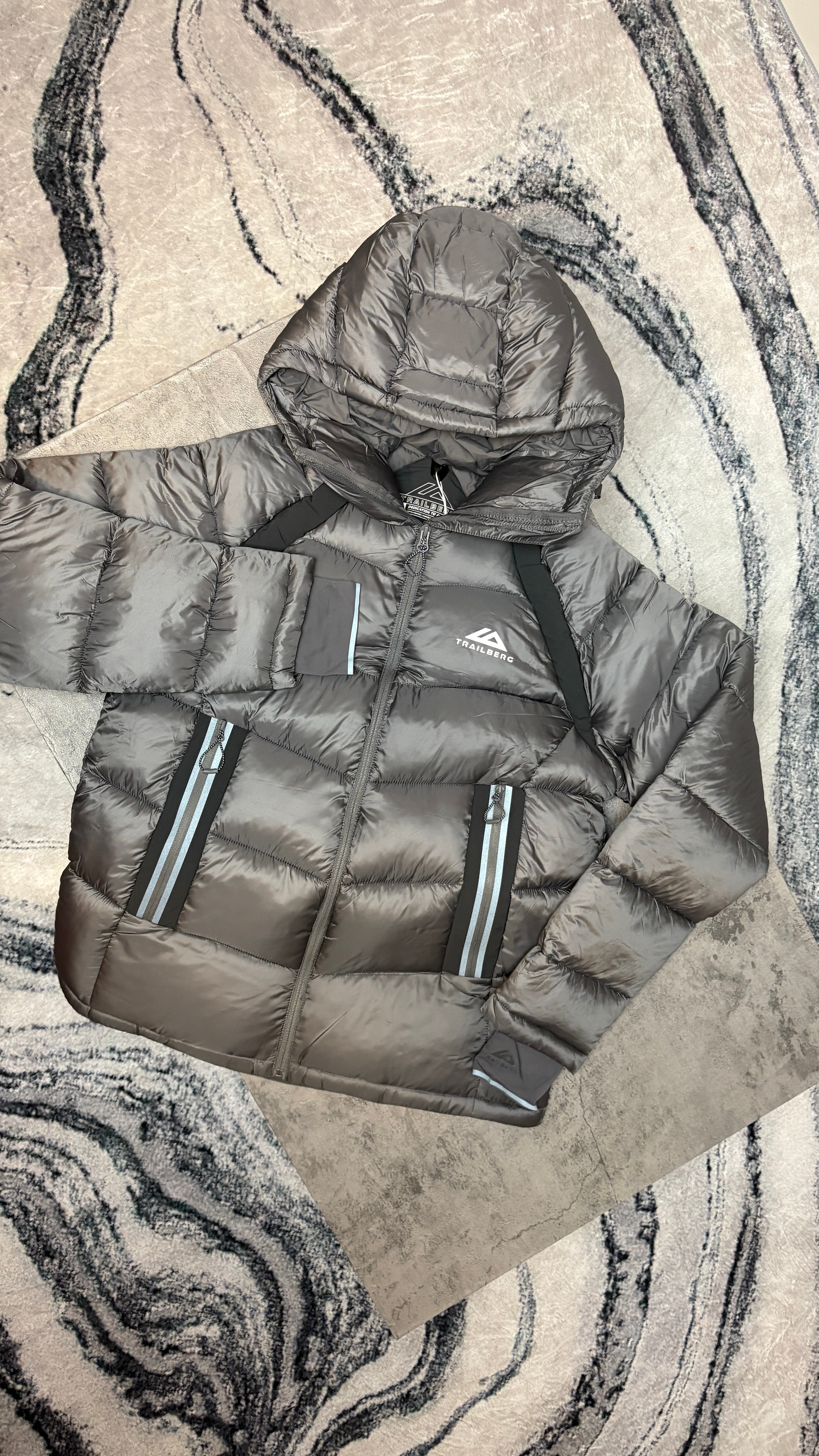 TRAILBERG ZERMAT PUFFER - LIGHT/DARK GREY