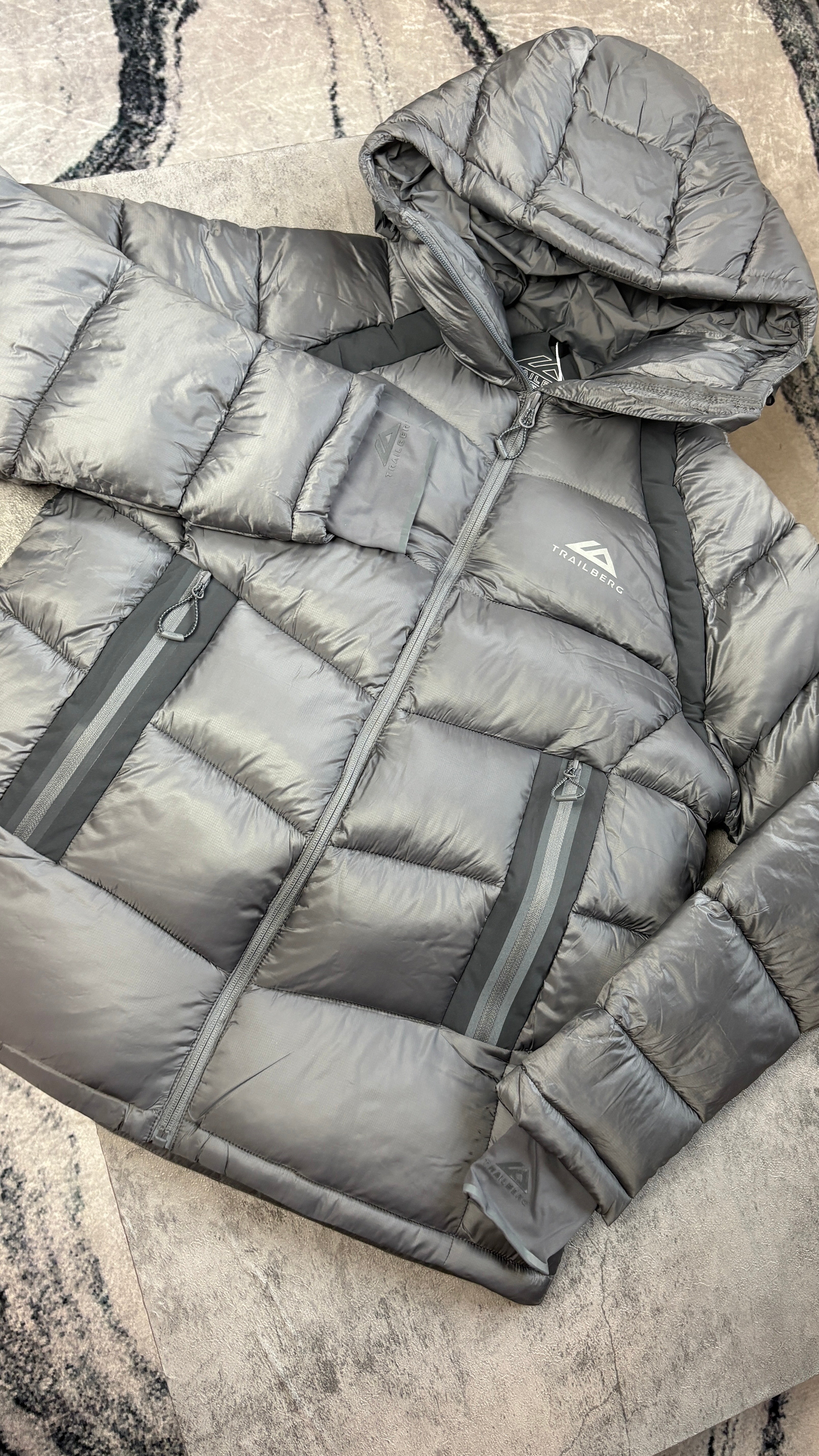 TRAILBERG ZERMAT PUFFER - LIGHT/DARK GREY