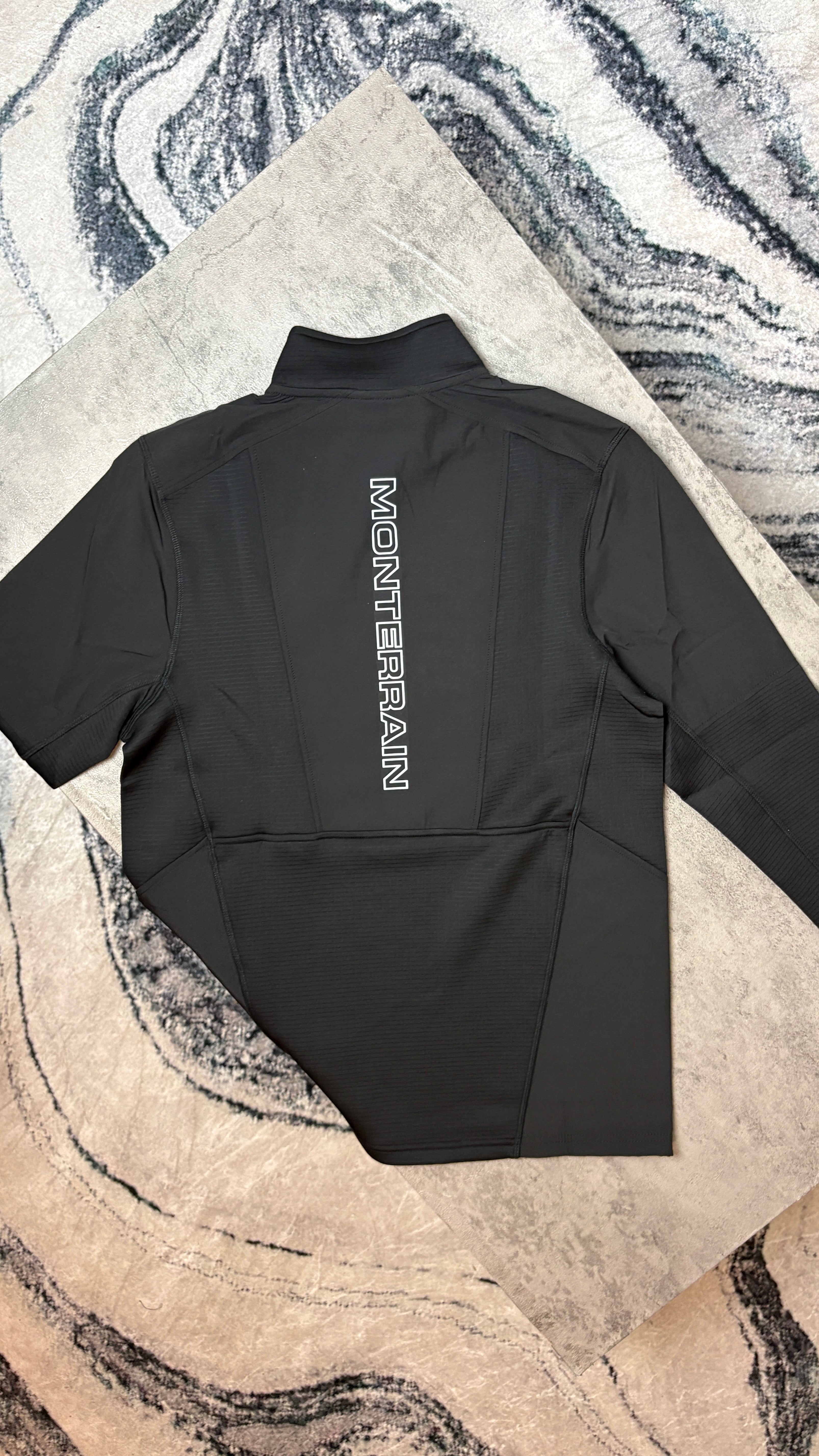 MONTERRAIN VINSON 2.0 TRACKSUIT QUATERZIP/PANTS - BLACK