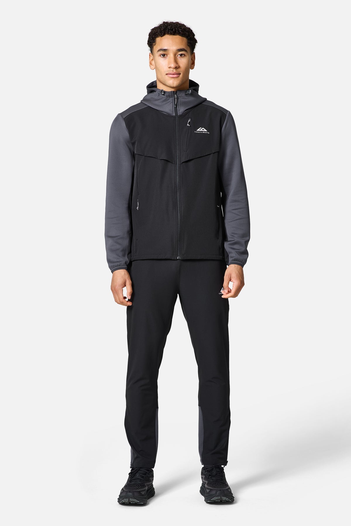 TRAILBERG RAPID DASH TRACKSUIT - BLACK/GREY