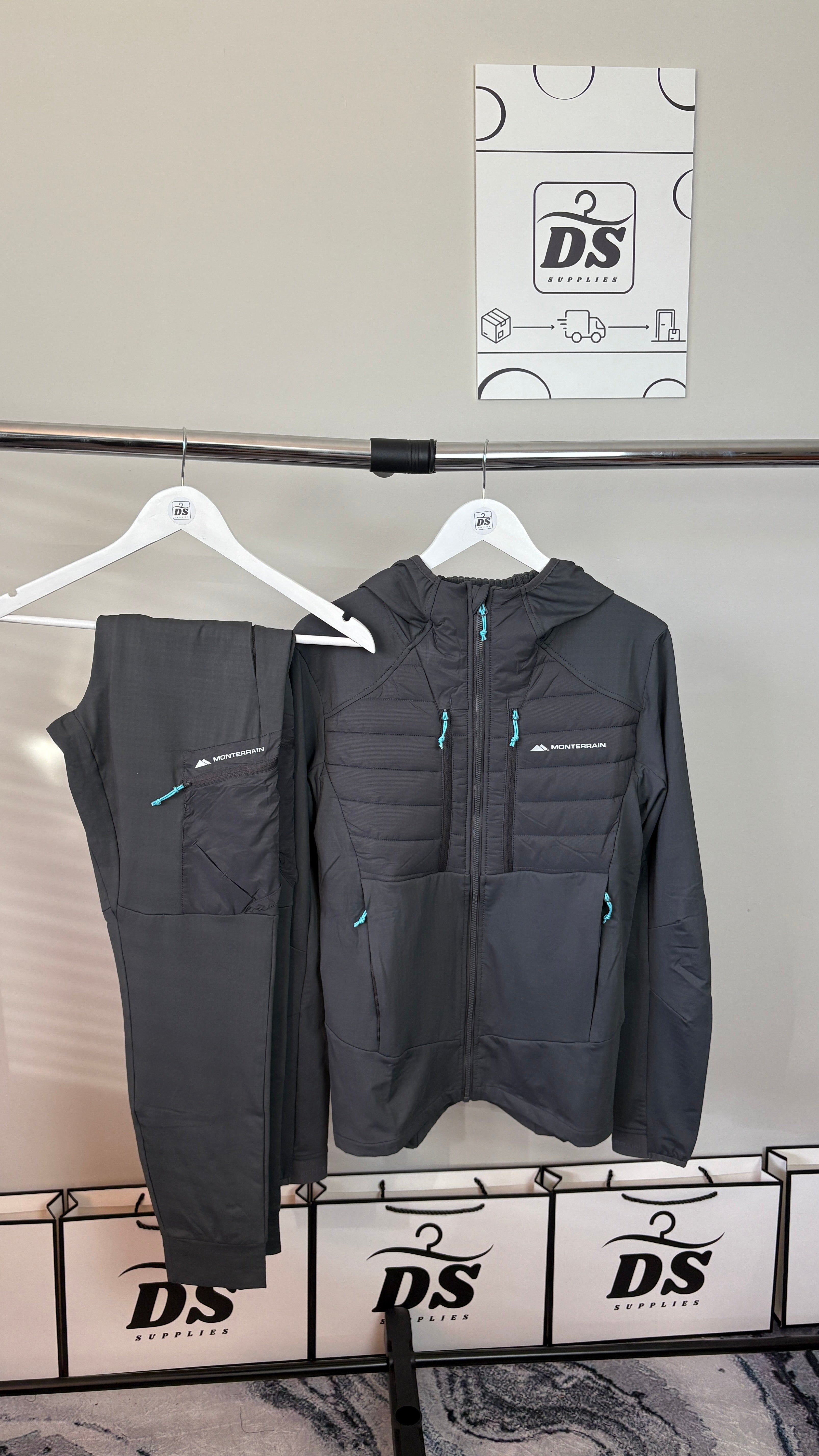 MONTERRAIN DINAR 2.0 TRACKSUIT - GREY/BLUE