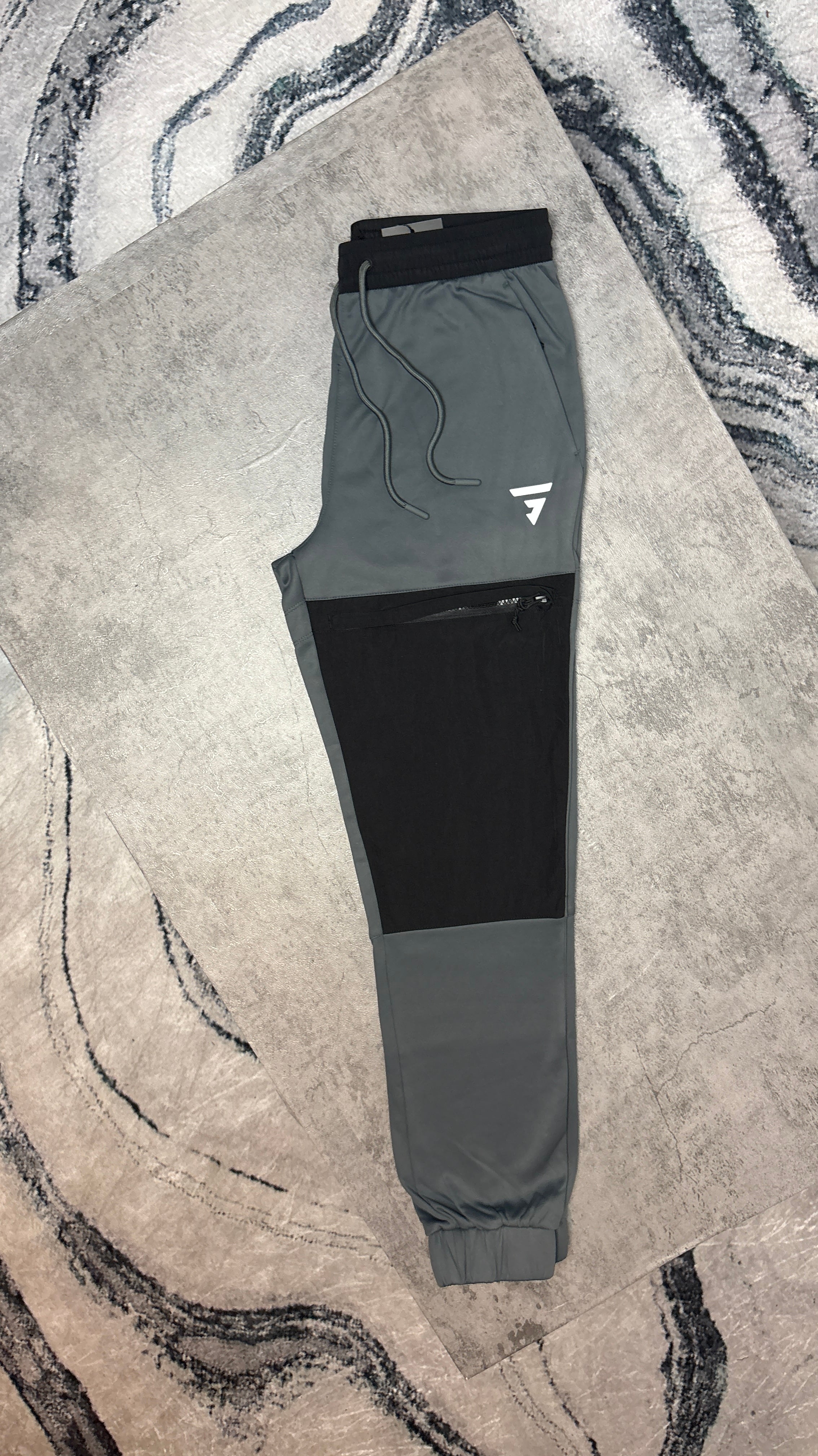 GRIID CUSHY TRACKSUIT HOODIE/PANTS - GREY/BLACK