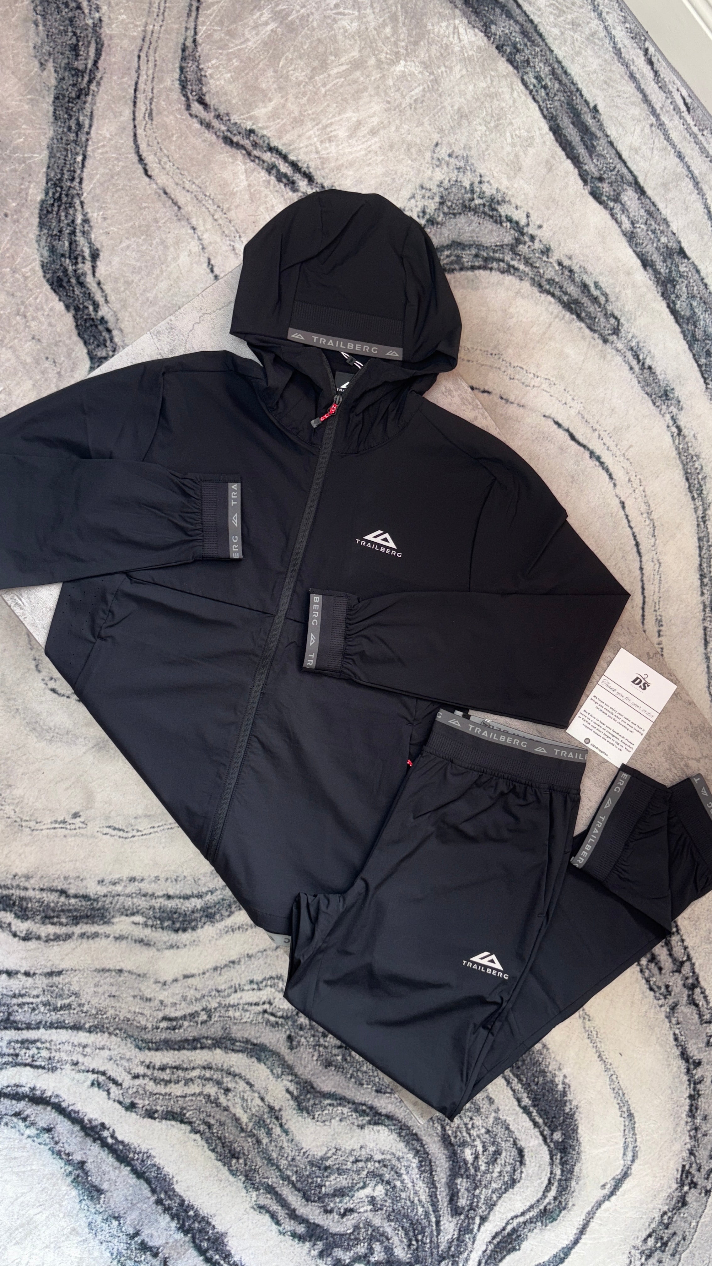 Trailberg Frontier Tracksuit-‘Black/Red/Grey’