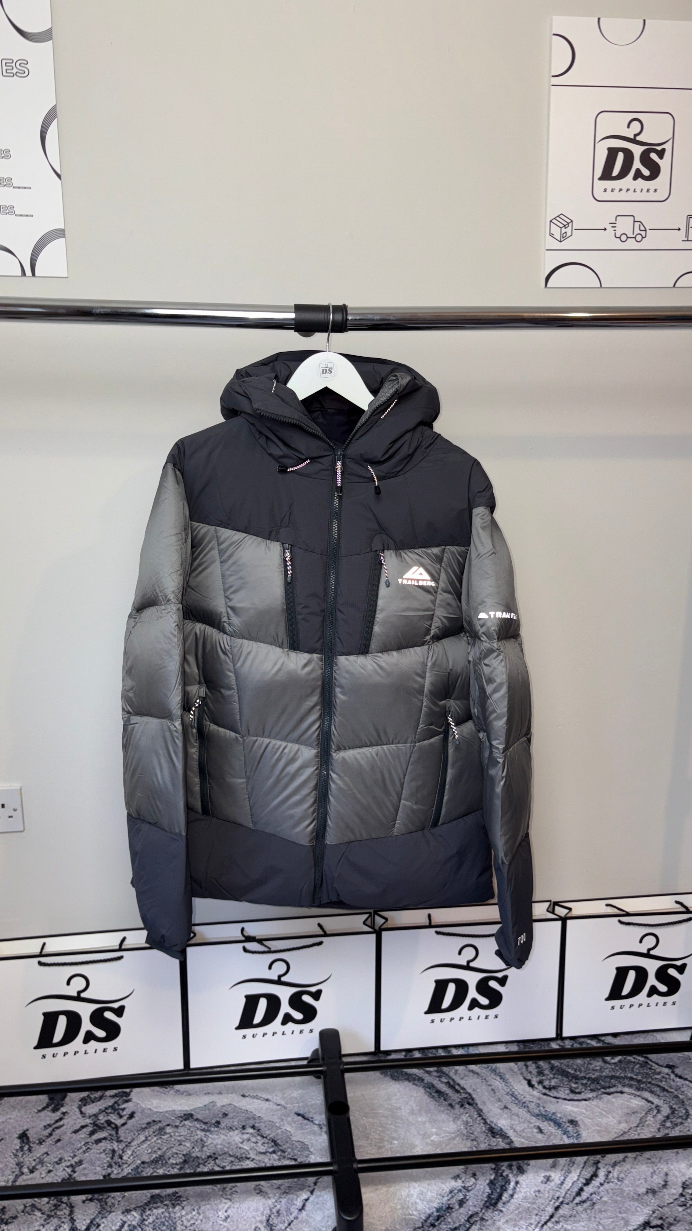 TRAILBERG EIGER PUFFER - LIGHT GREY/GREY