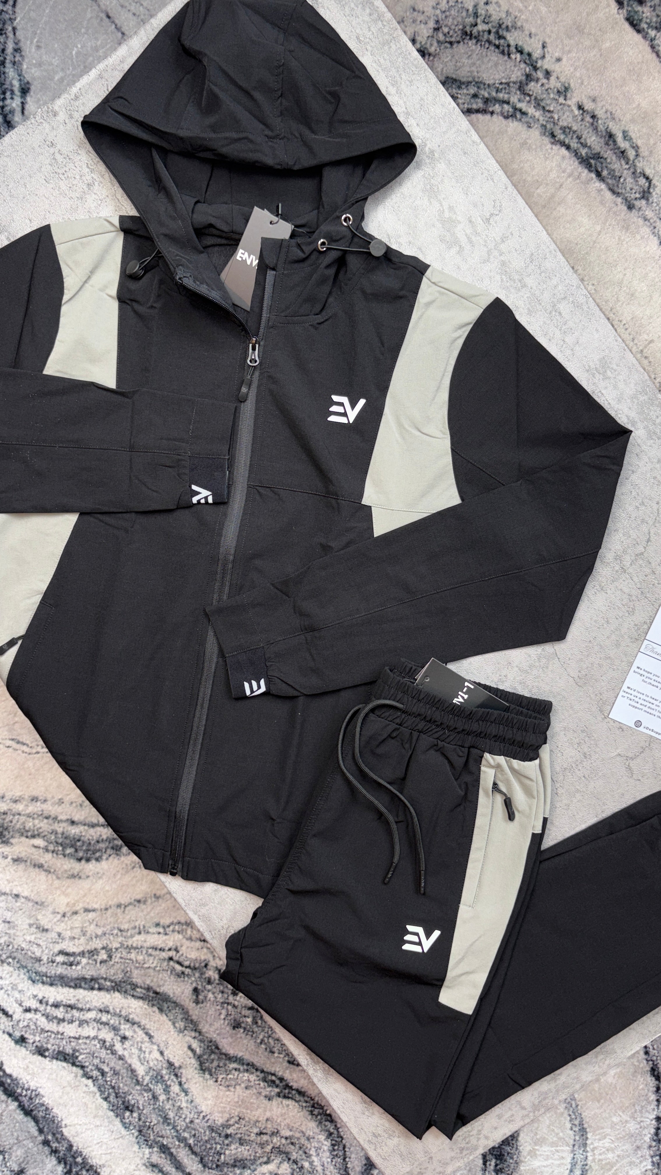Envi Flex Tracksuit - ‘Black/Grey’
