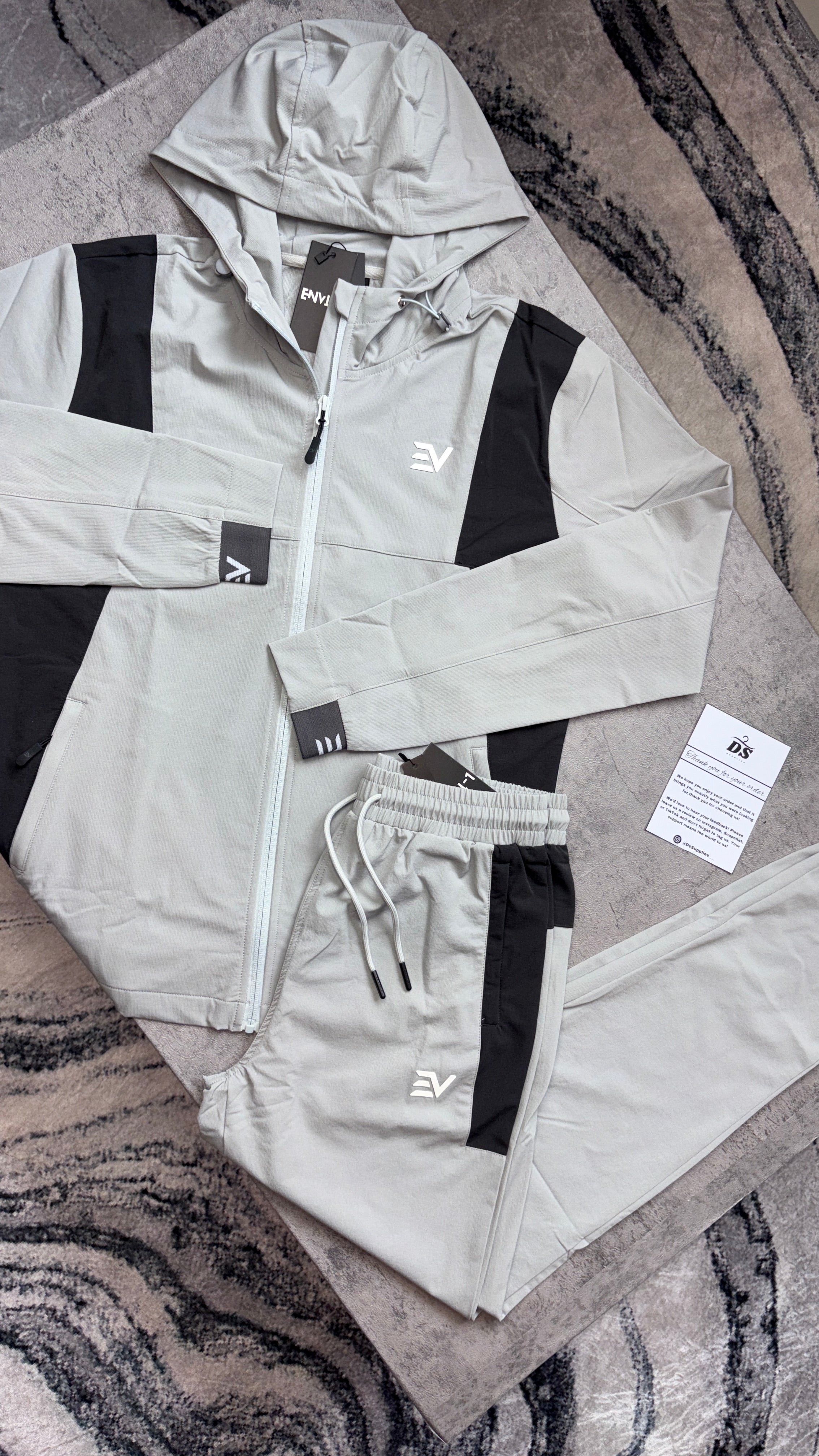 Envi Flex Tracksuit-‘Grey/Black’