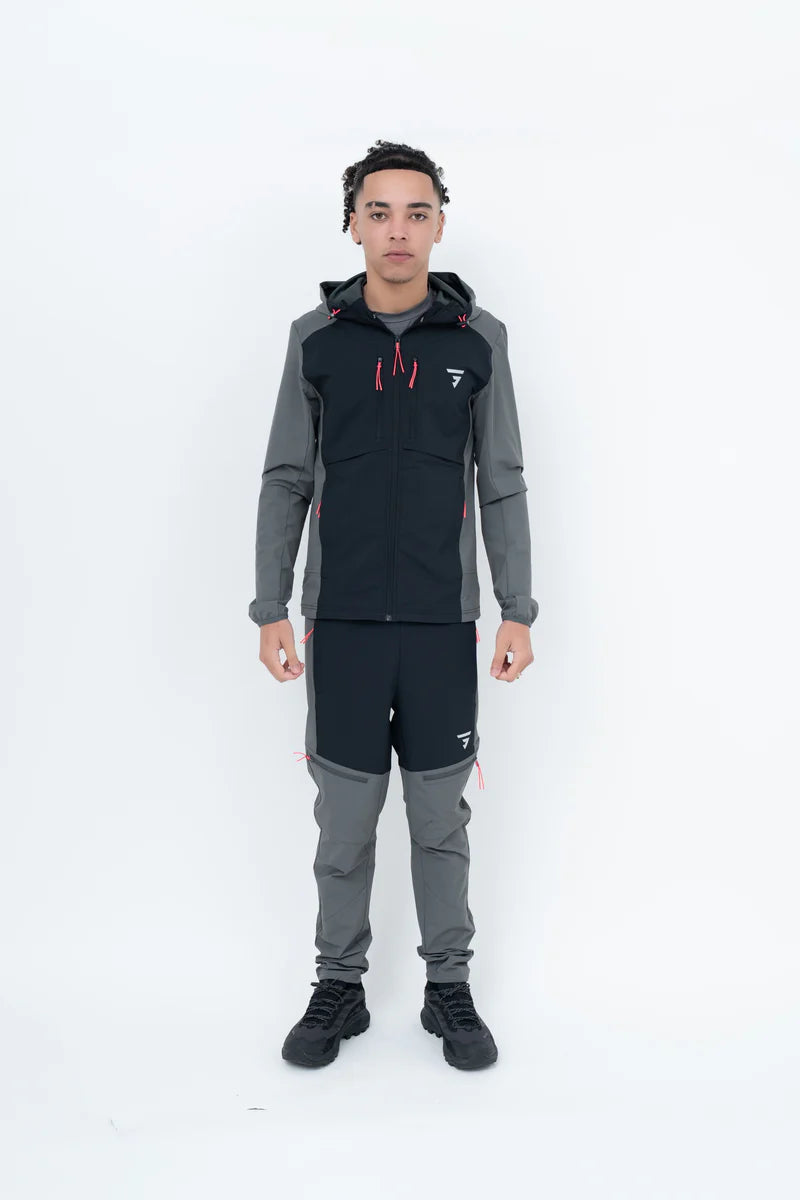 GRIID EDGE TRACKSUIT - PHANTOM/BRIGHT RED