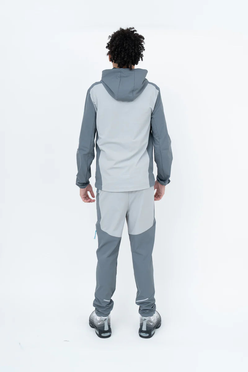 GRIID EDGE TRACKSUIT - STONE/BLUE