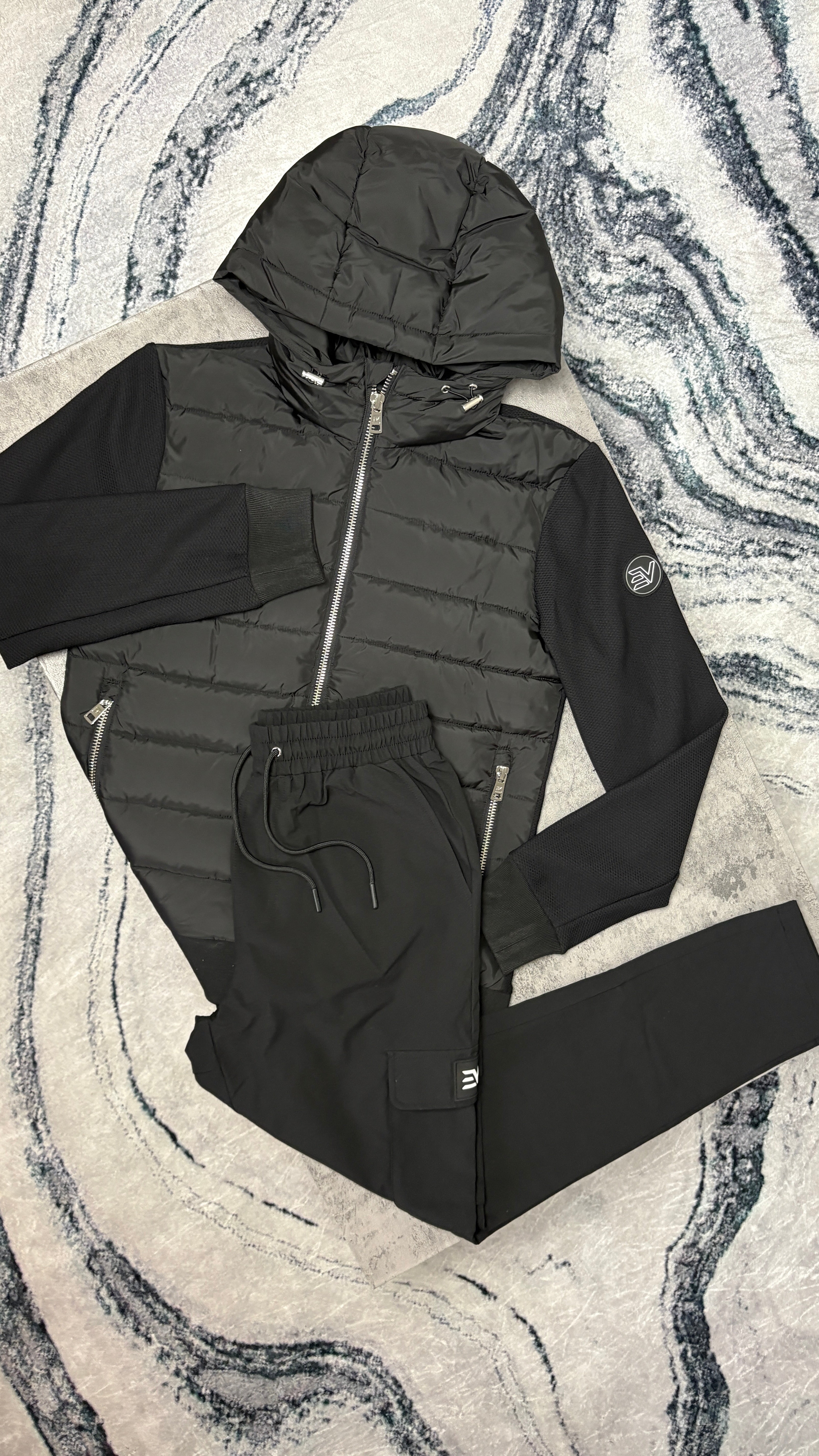 ENVI HYBRID JACKET/CARGO PANTS - BLACK