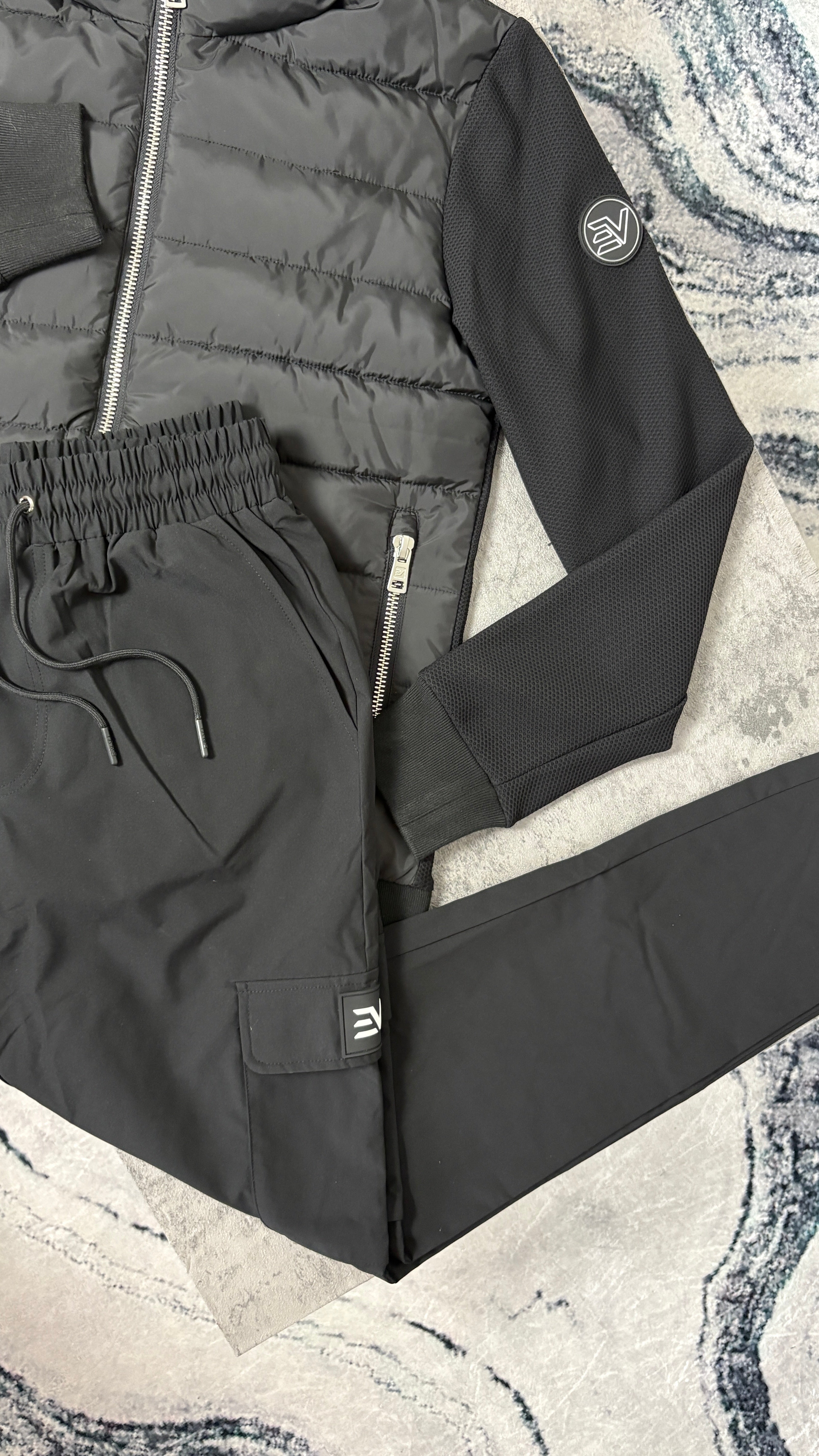 ENVI HYBRID JACKET/CARGO PANTS - BLACK